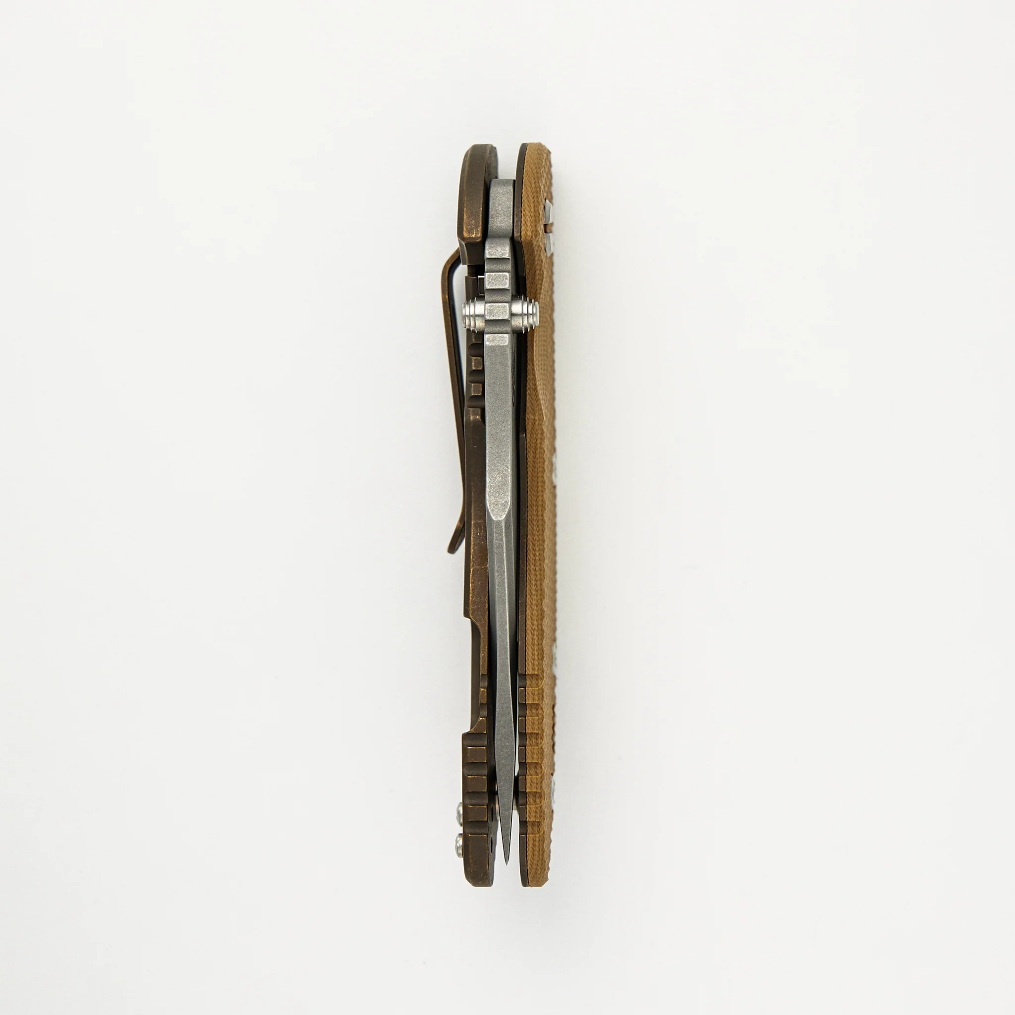 XM-18 3.5″ - Bowie S45VN - Non Flipper - Tri-Way - Battle Bronze - Coyote G10 - Image 5