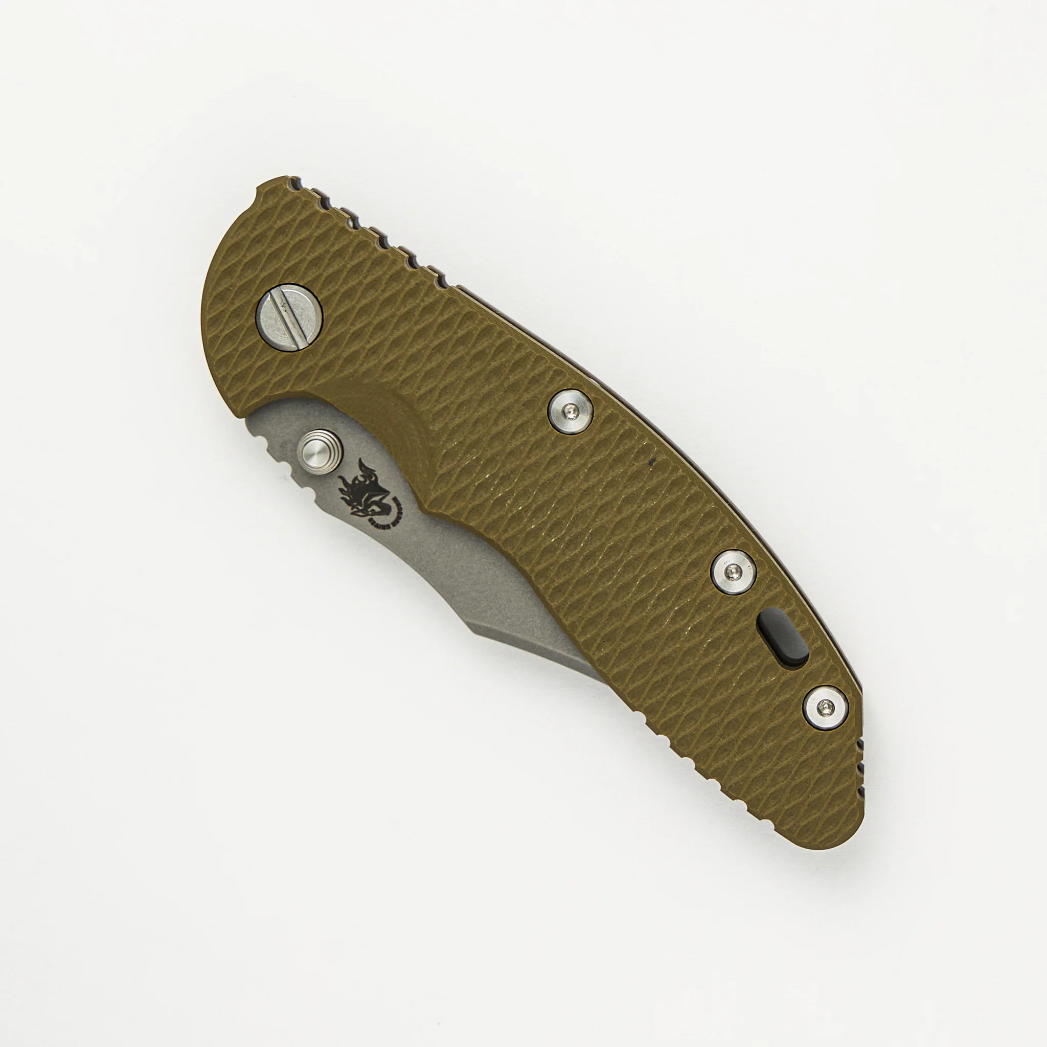 XM-18 3.5″ - Bowie S45VN - Non Flipper - Tri-Way - Battle Bronze - OD Green G10 - Image 3