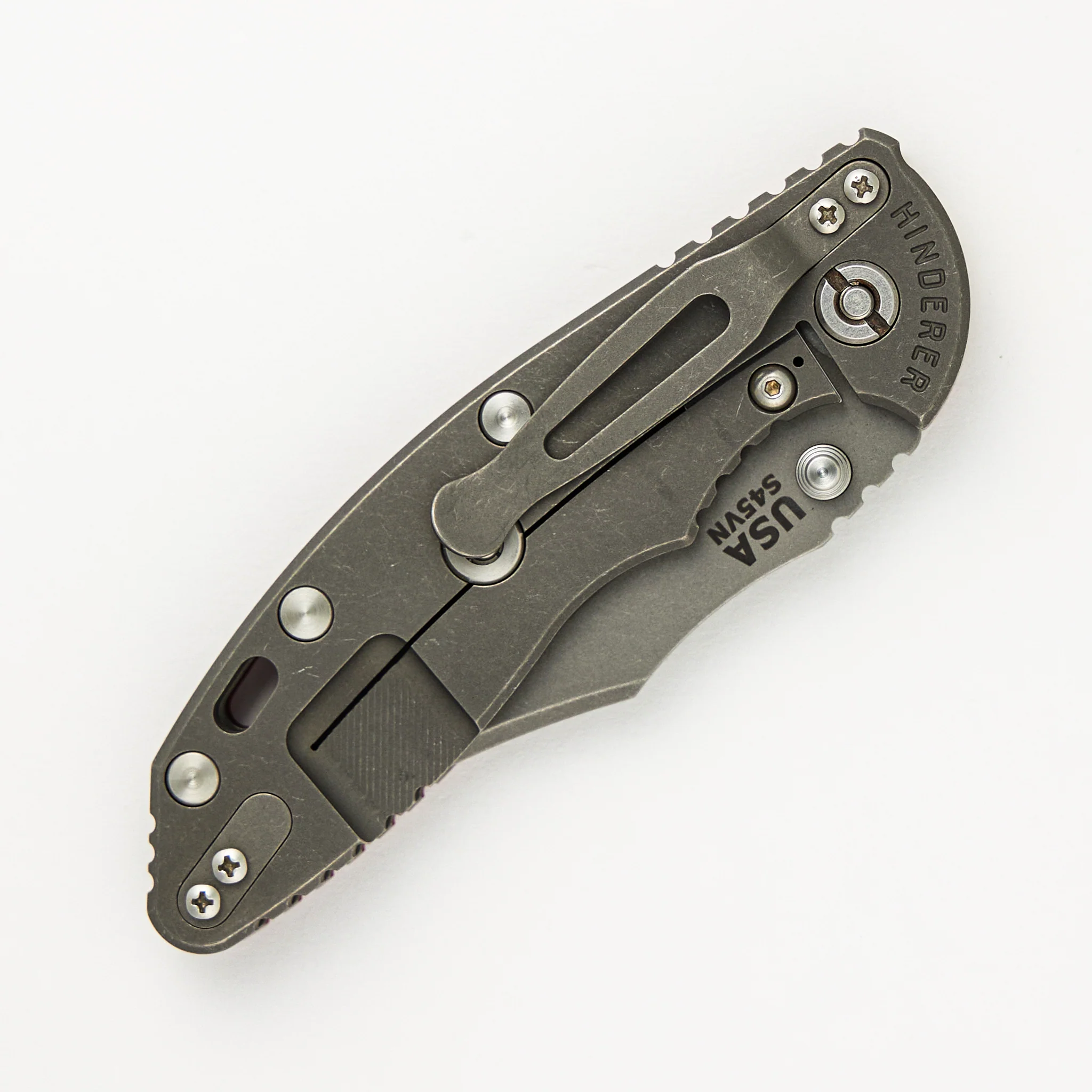 XM-18 3.5″ - Bowie S45VN - Non Flipper - Tri-Way - Working Finish - Red G10 - Image 4