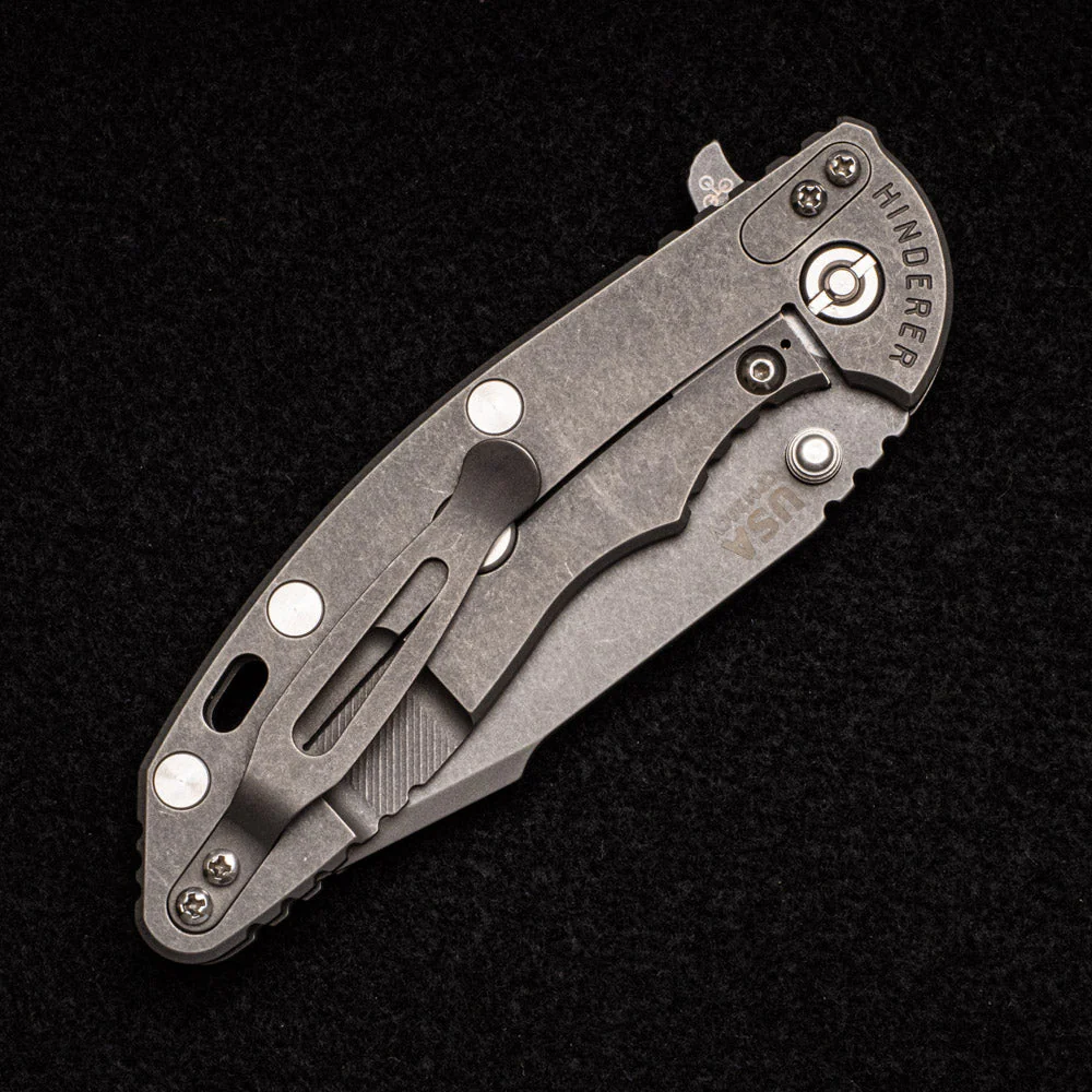 XM-18 3.5" - Skinny Harpoon Spanto - Working Finish - Titanium Scale - Image 6