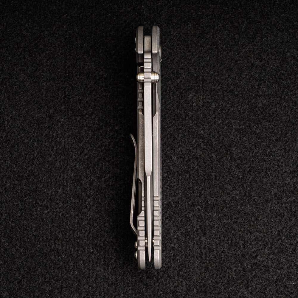 XM-18 3.5" - Skinny Harpoon Spanto - Working Finish - Titanium Scale - Image 7