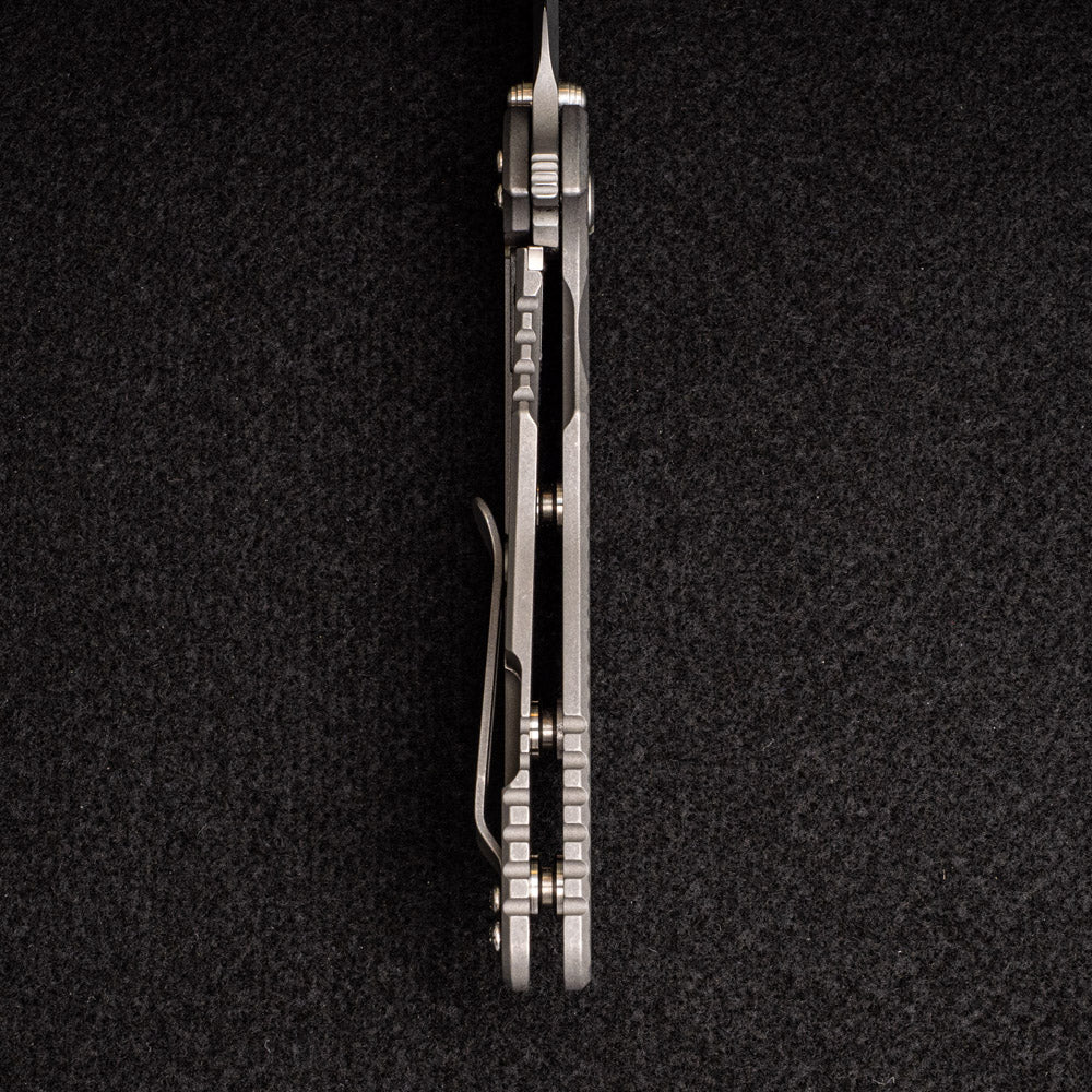 XM-18 3.5" - Skinny Harpoon Spanto - Working Finish - Titanium Scale - Image 8