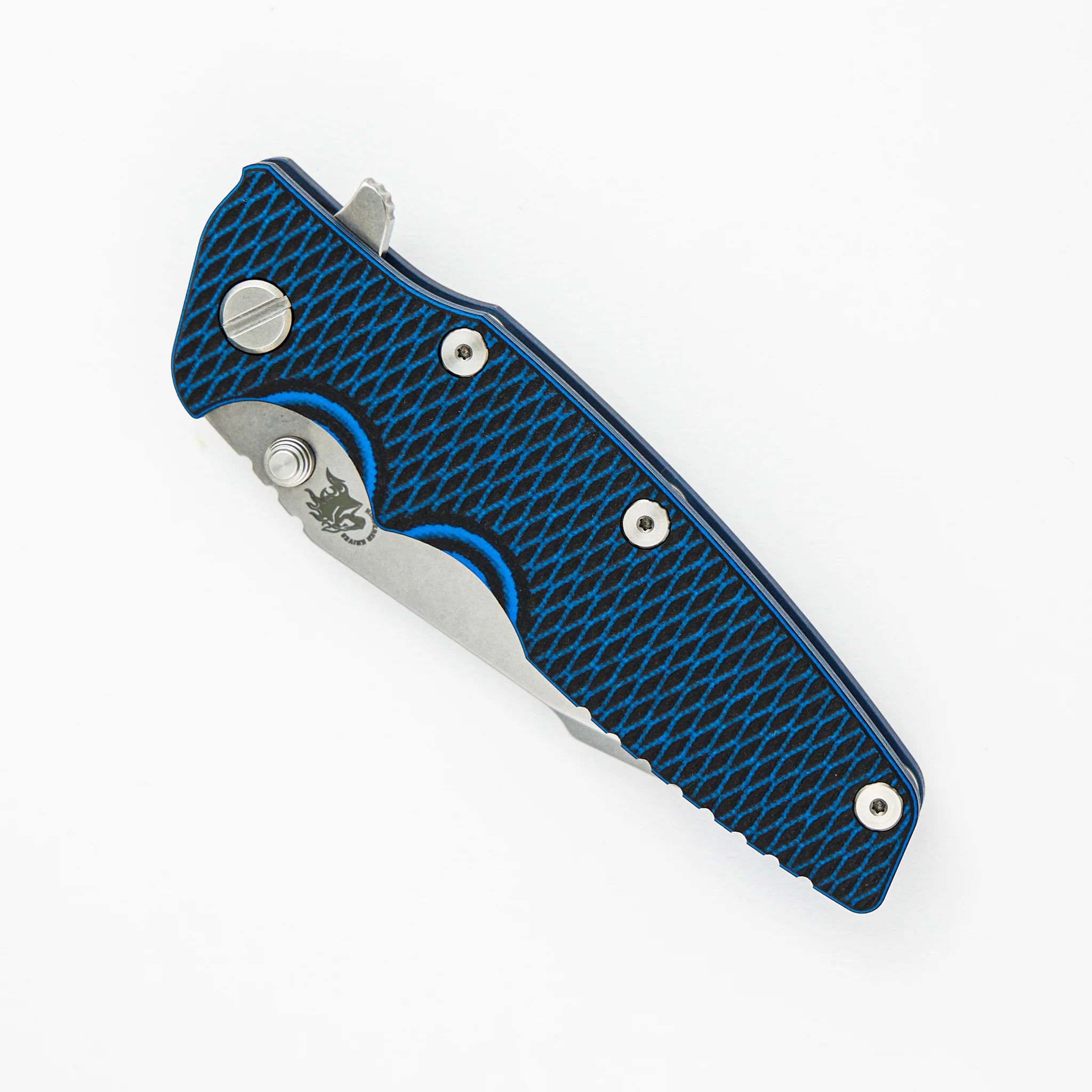 Eklipse 3.5" - S45VN Harpoon Tanto - Tri-Way - Battle Blue - Stonewash Blade - Blue/Black G10 - Image 3