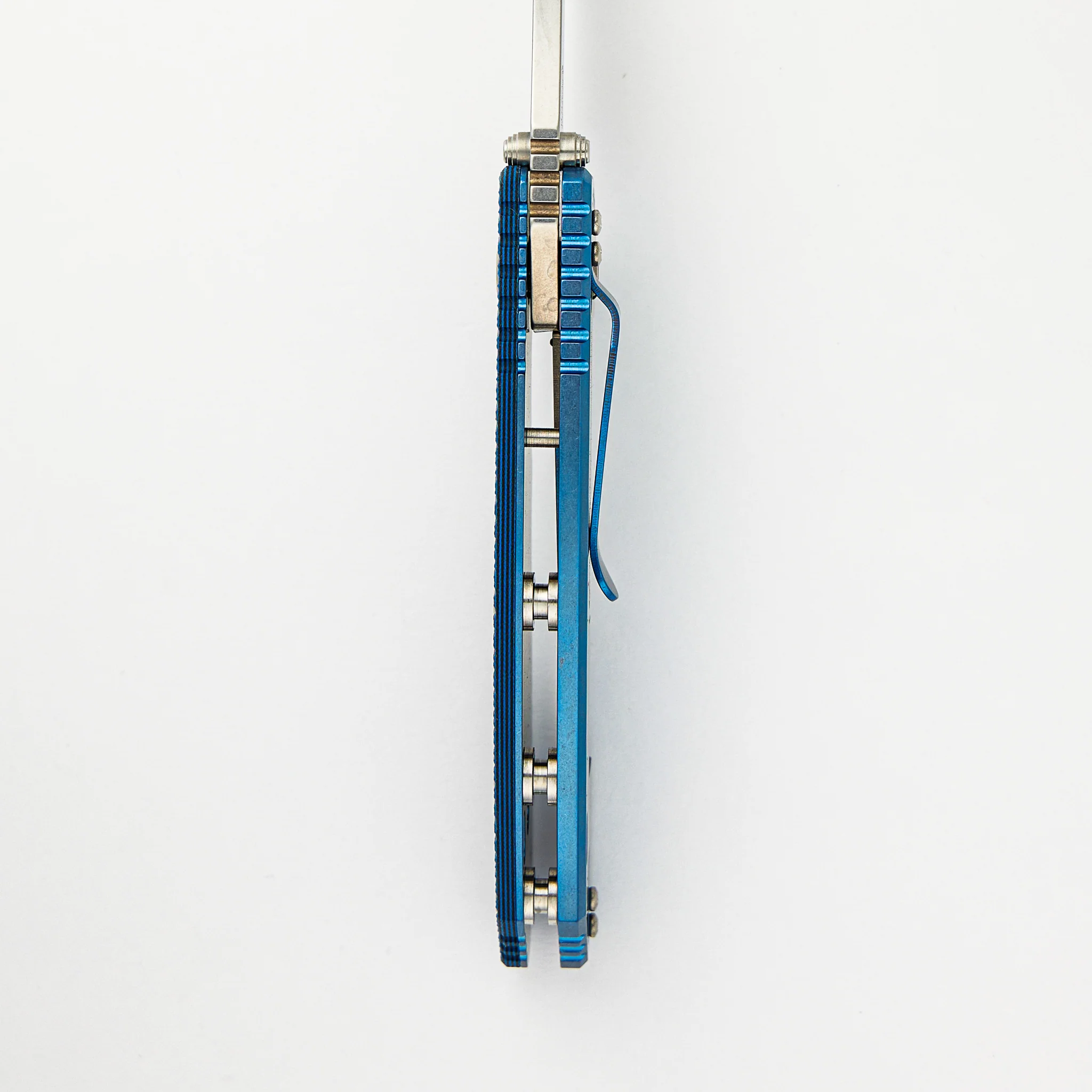 XM-24 4.0″ – Bowie CPM 20CV Blade – Tri-Way – Stonewash Blue – Blue/Black G10 - Image 7