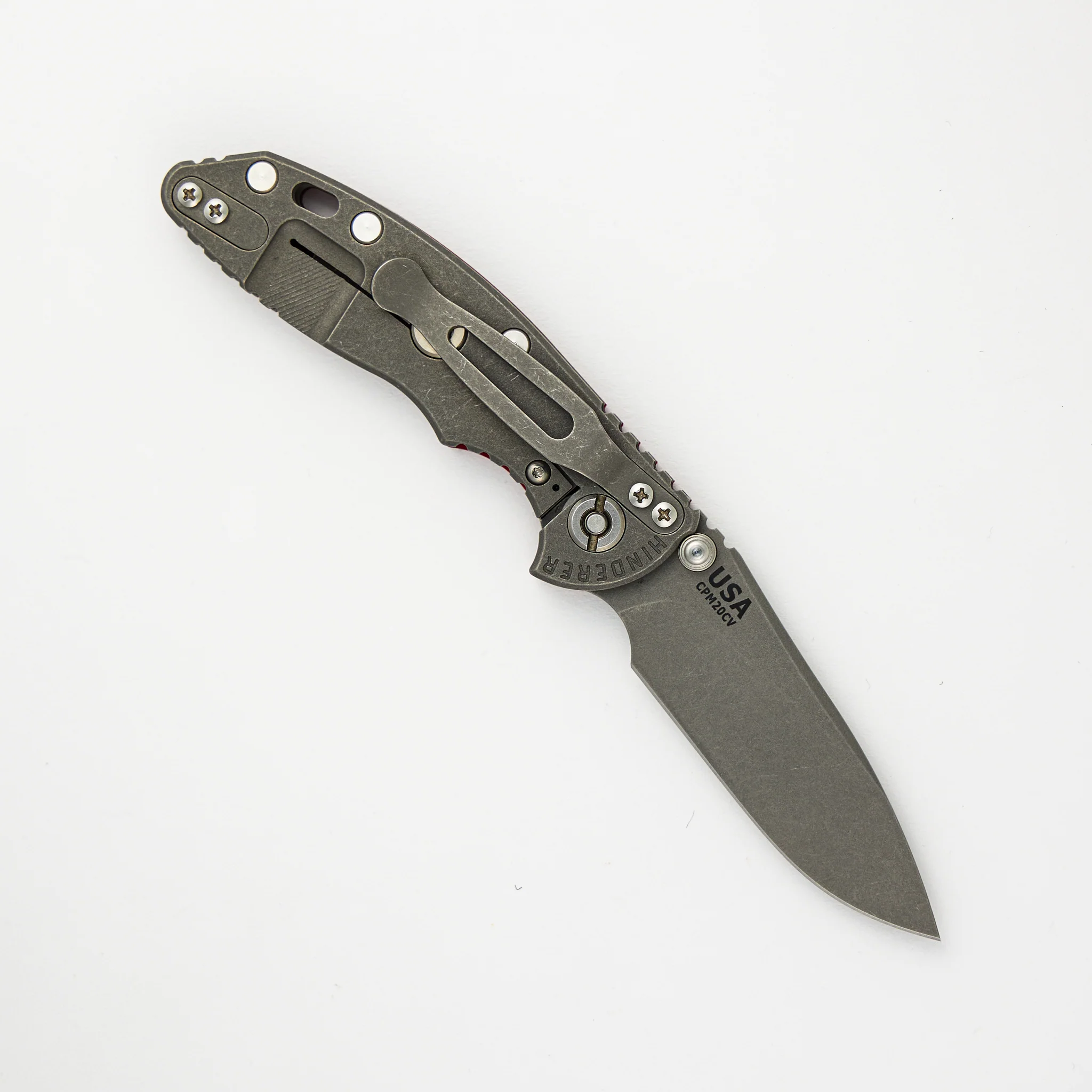 XM-18 3.0" Slicer Non Flipper Tri-Way Working Finish Red G10 - Image 2