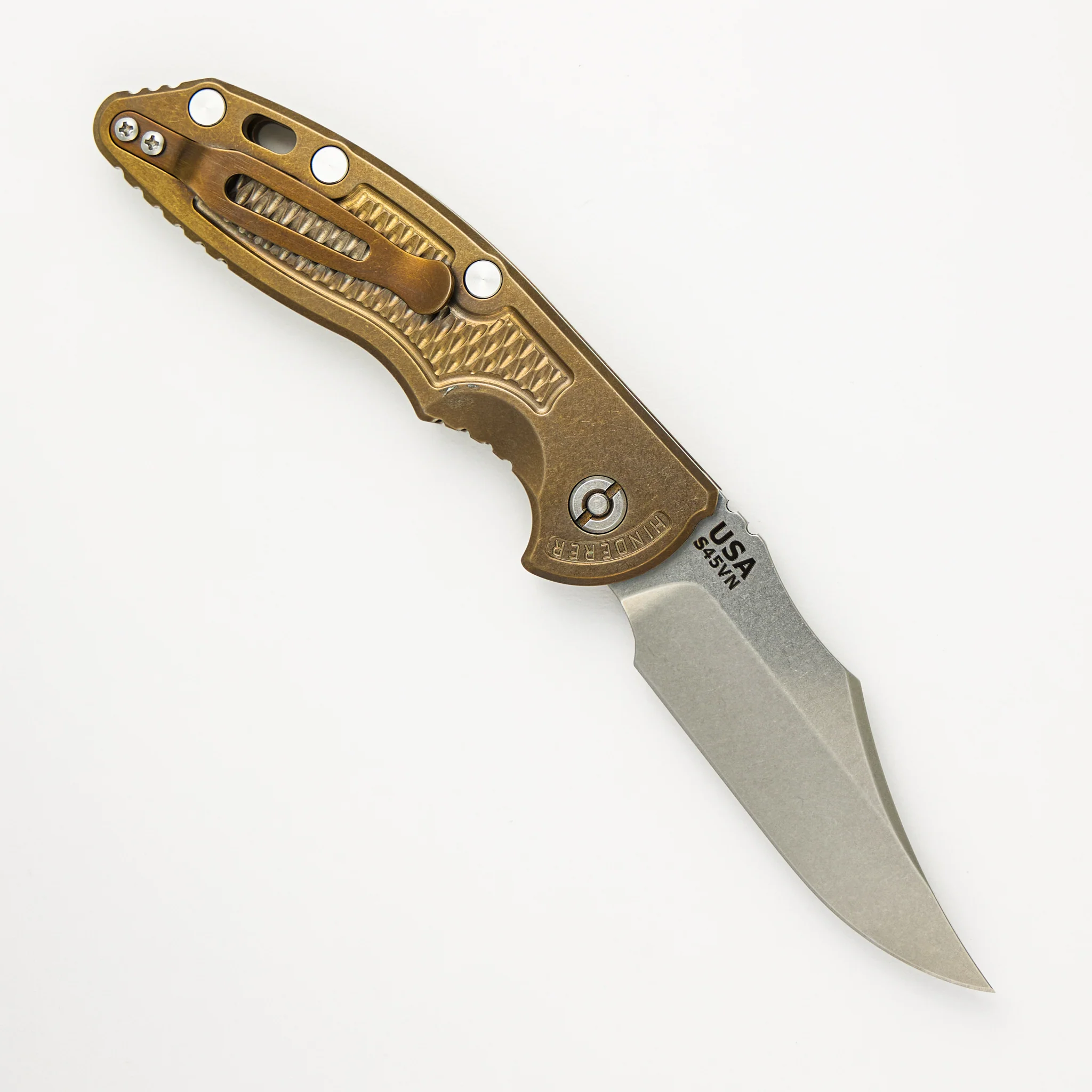 XM-18 3.5″ – Auto – Bowie S45VN Blade – Stonewash Bronze - Image 2