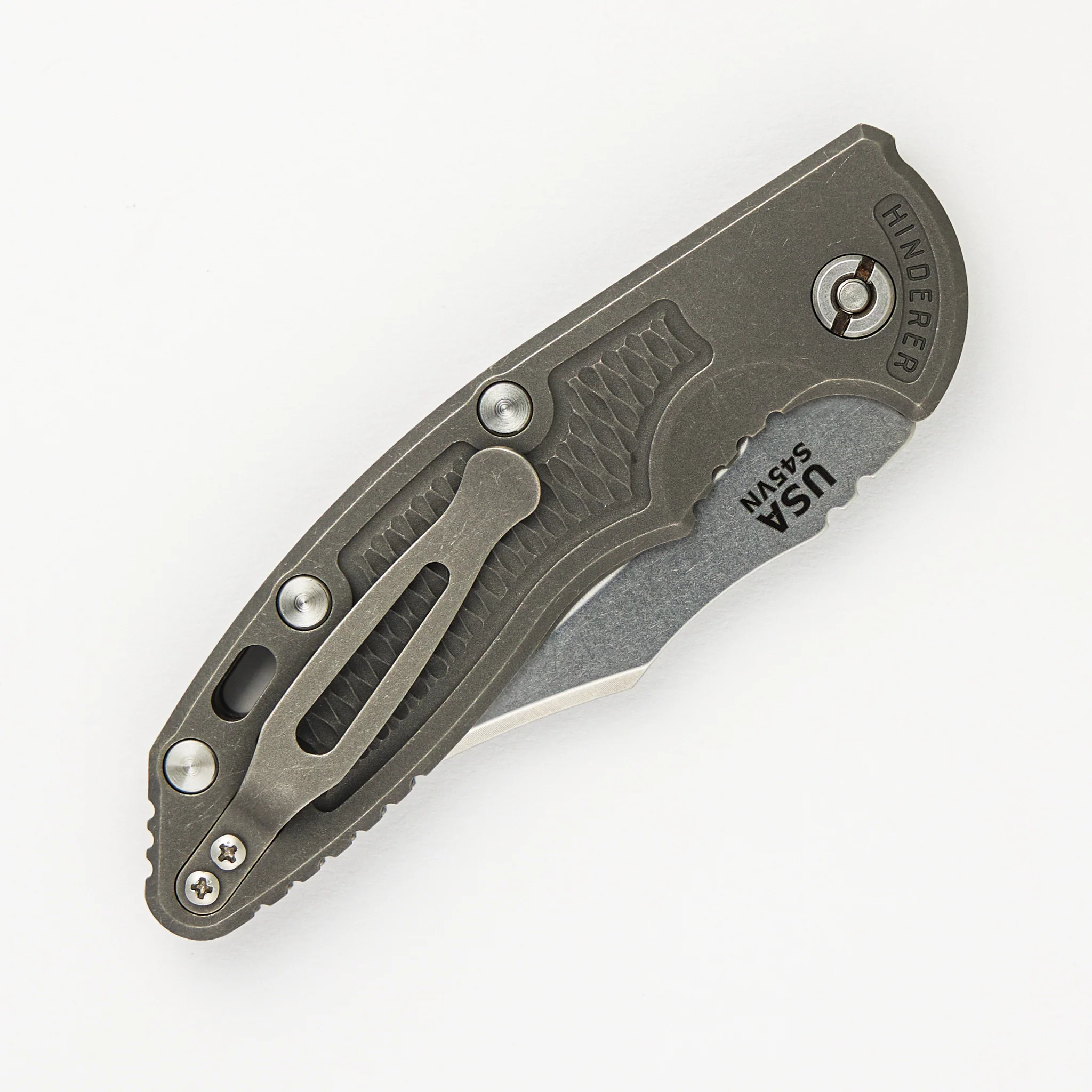 XM-18 3.5″ – Auto – Stonewash Bowie S45VN Blade – Working Finish - Image 4