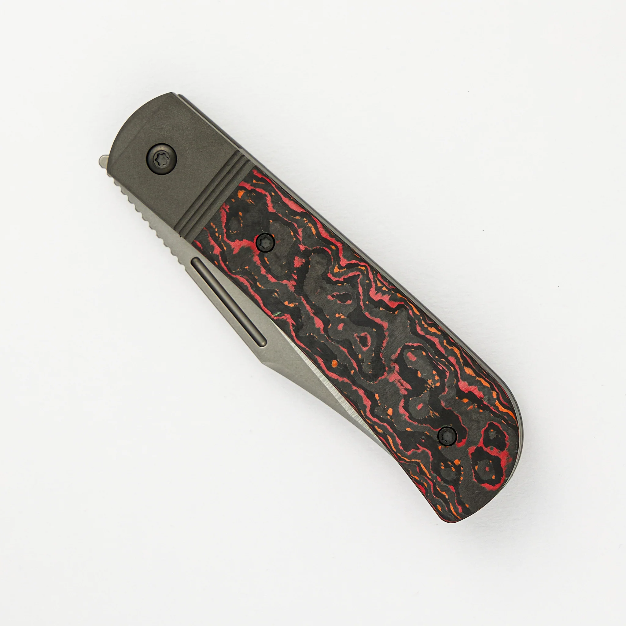 The Benny - Mars Valley Fat Carbon Handle - Belt Satin Lannys Clip Blade - Image 3
