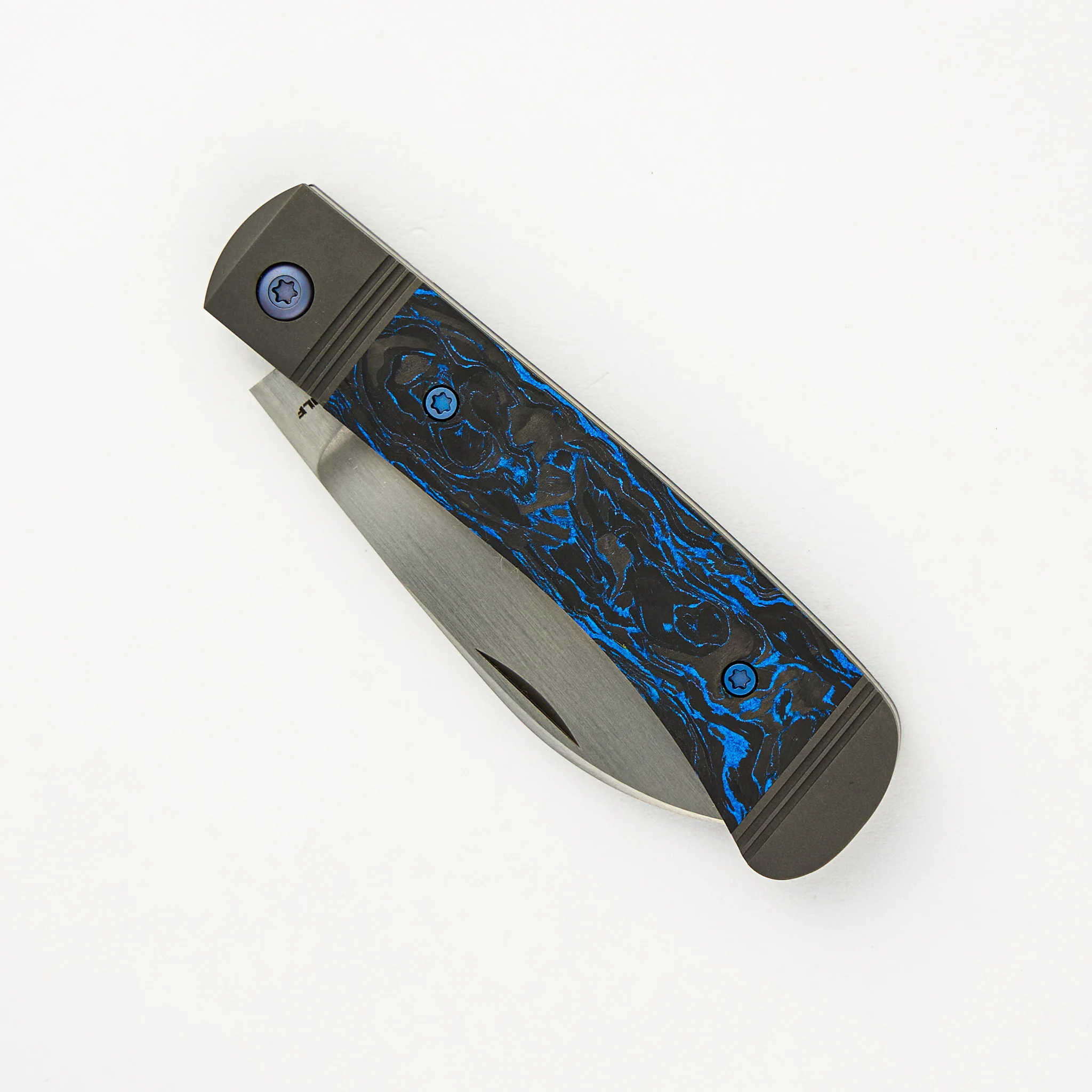 Venom Jack - Blue Marble Carbon Fiber Handle - S90V Blade - Image 3