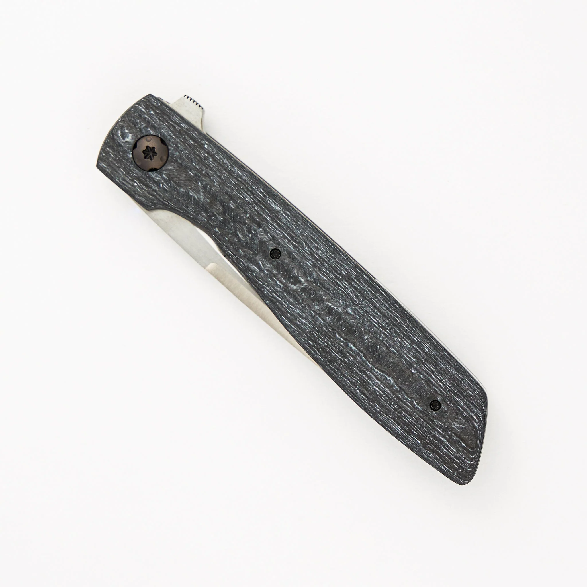 White CarboTi Dirtdobber Tanto - 2024 R1 Invitational - Image 3