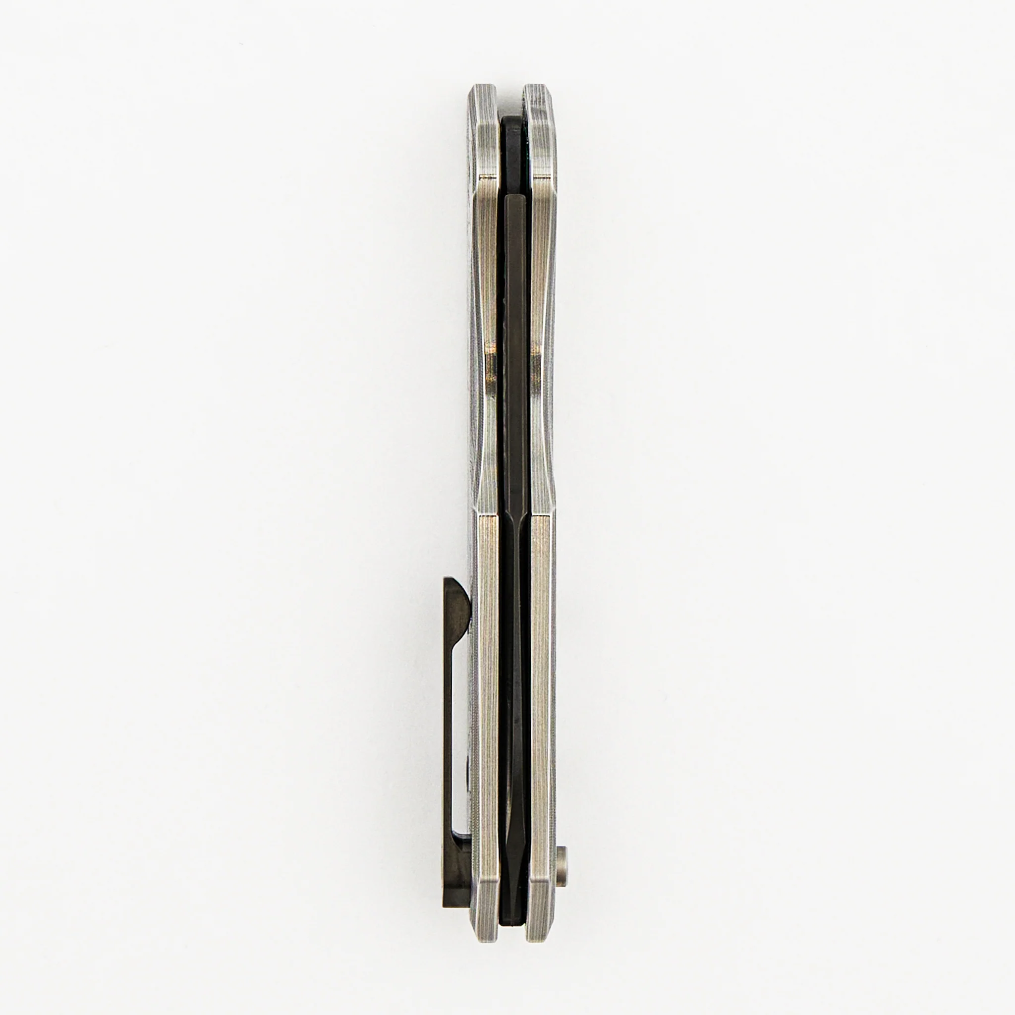 Jinn - Hand Ground DLC MagnaCut - Vegas Forge Wood Grain - Abalone Inlaid Pivots - S/N 012 - Image 5