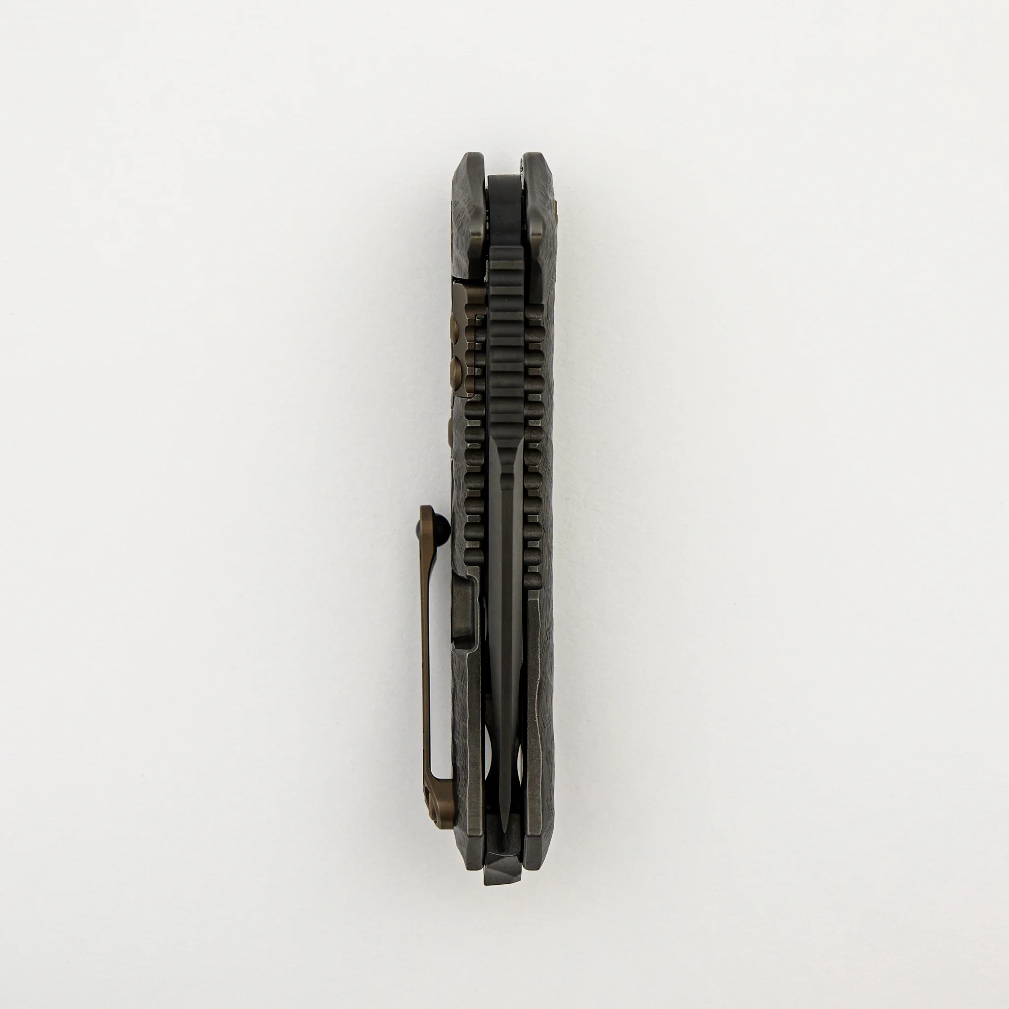 John Gray Collaboration Medusa Manual - Tanto DLC Blade - Rockec DLC Chassis - Bronze Hardware - S/N 004 - Image 5