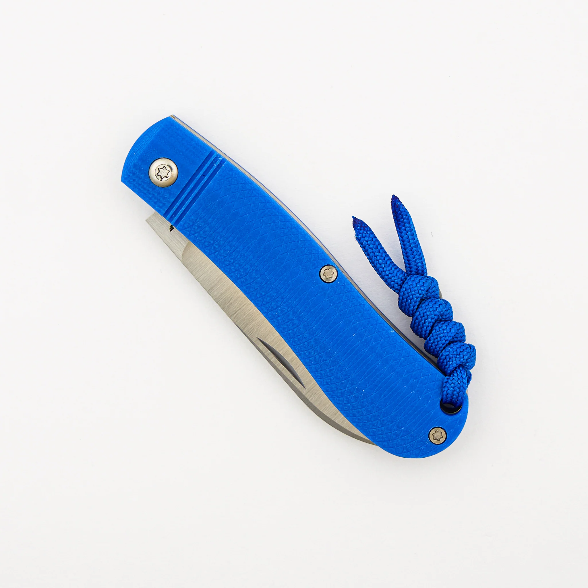 K9 Jack - Blue G10 Opposing Arcs - 154CM Blade - Image 3