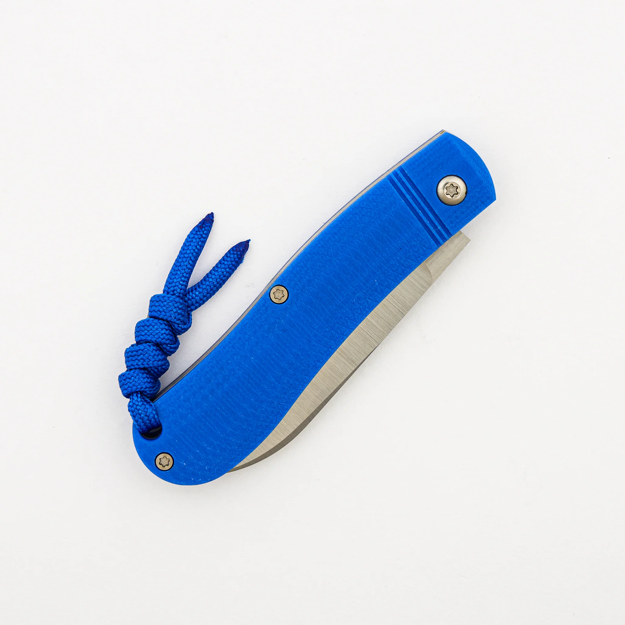 K9 Jack - Blue G10 Opposing Arcs - 154CM Blade - Image 4