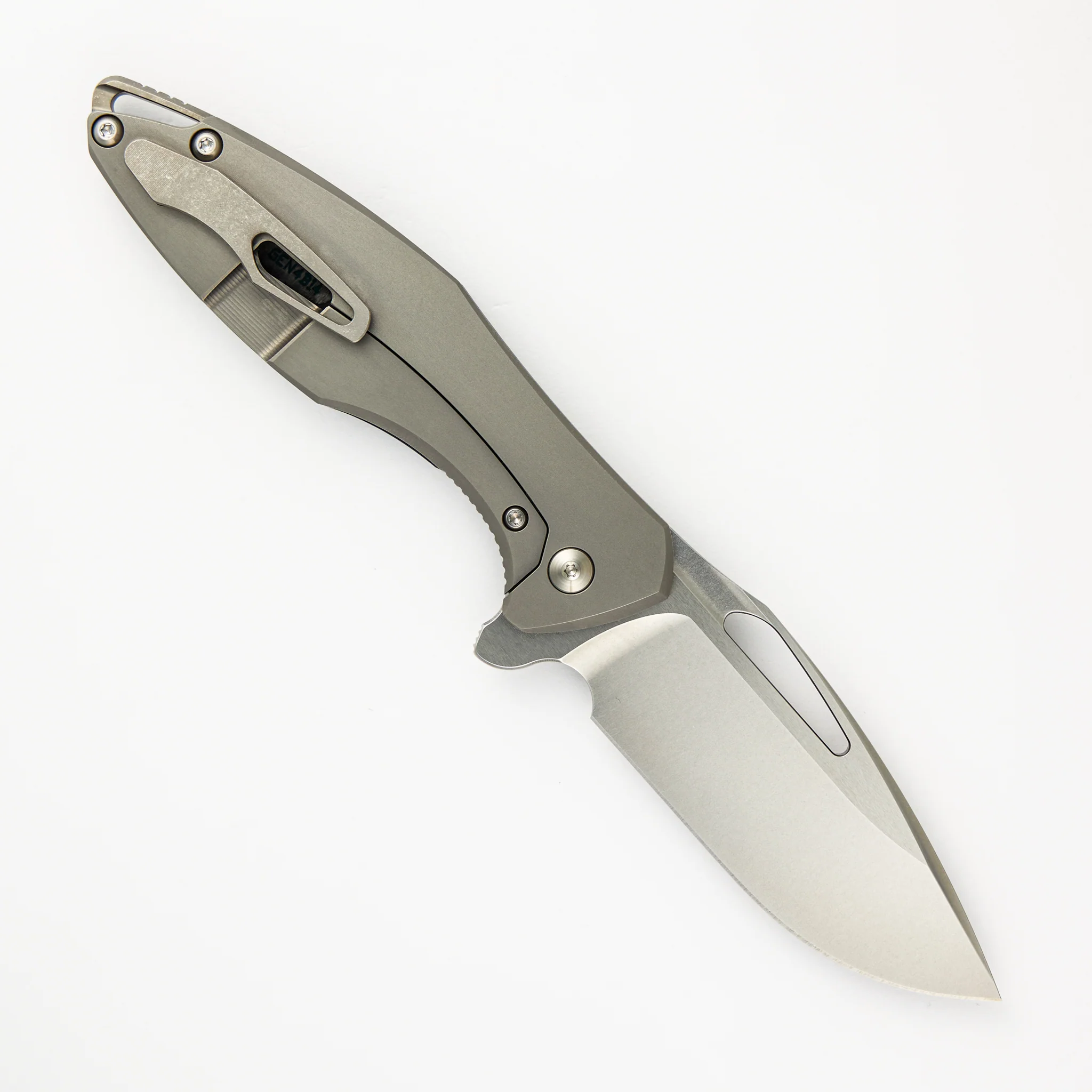 Arius - Titanium/Smooth Teal Camo Carbon Handle - M390 Blade - Image 2