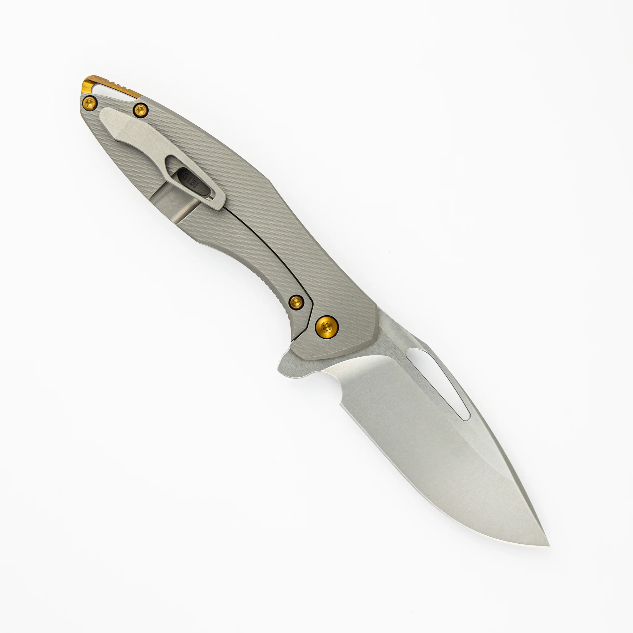 Mini Arius - Corda Pattern - Titanium Handle - 20CV Blade - Image 2