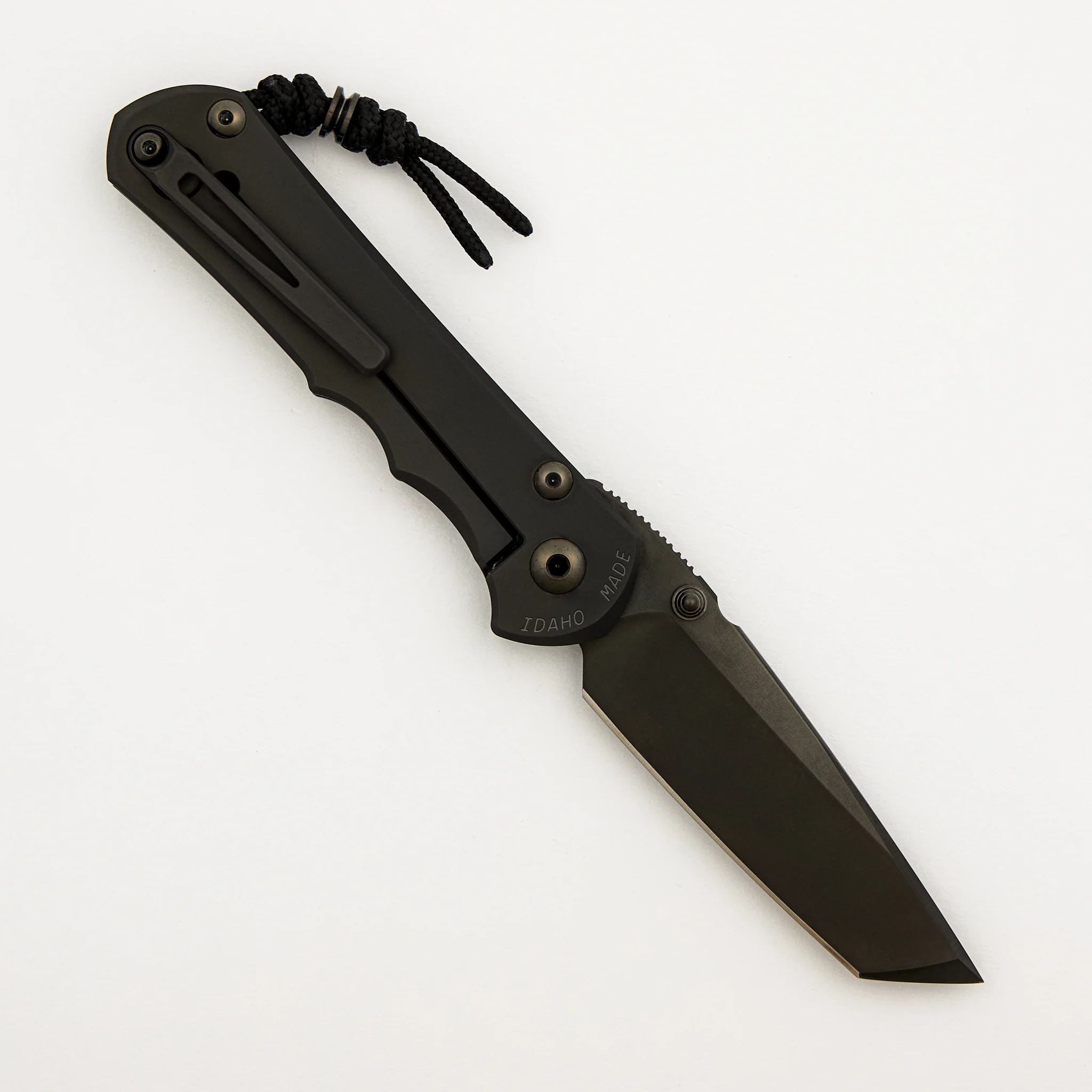 Large Inkosi - Black DLC - Tanto Black DLC MagnaCut Blade - Black DLC Hardware - MIM Clip - Image 2