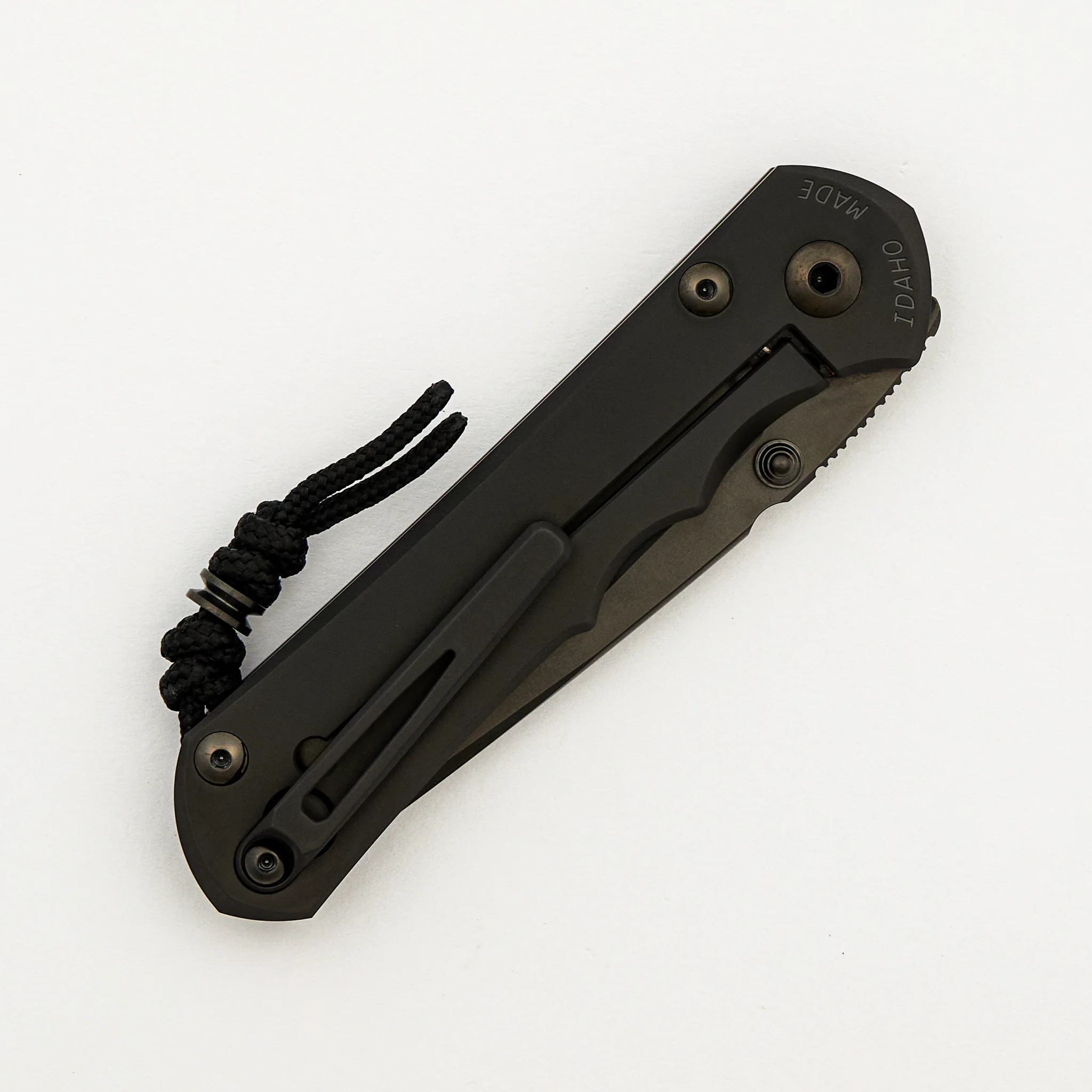 Large Inkosi - Black DLC - Tanto Black DLC MagnaCut Blade - Black DLC Hardware - MIM Clip - Image 4