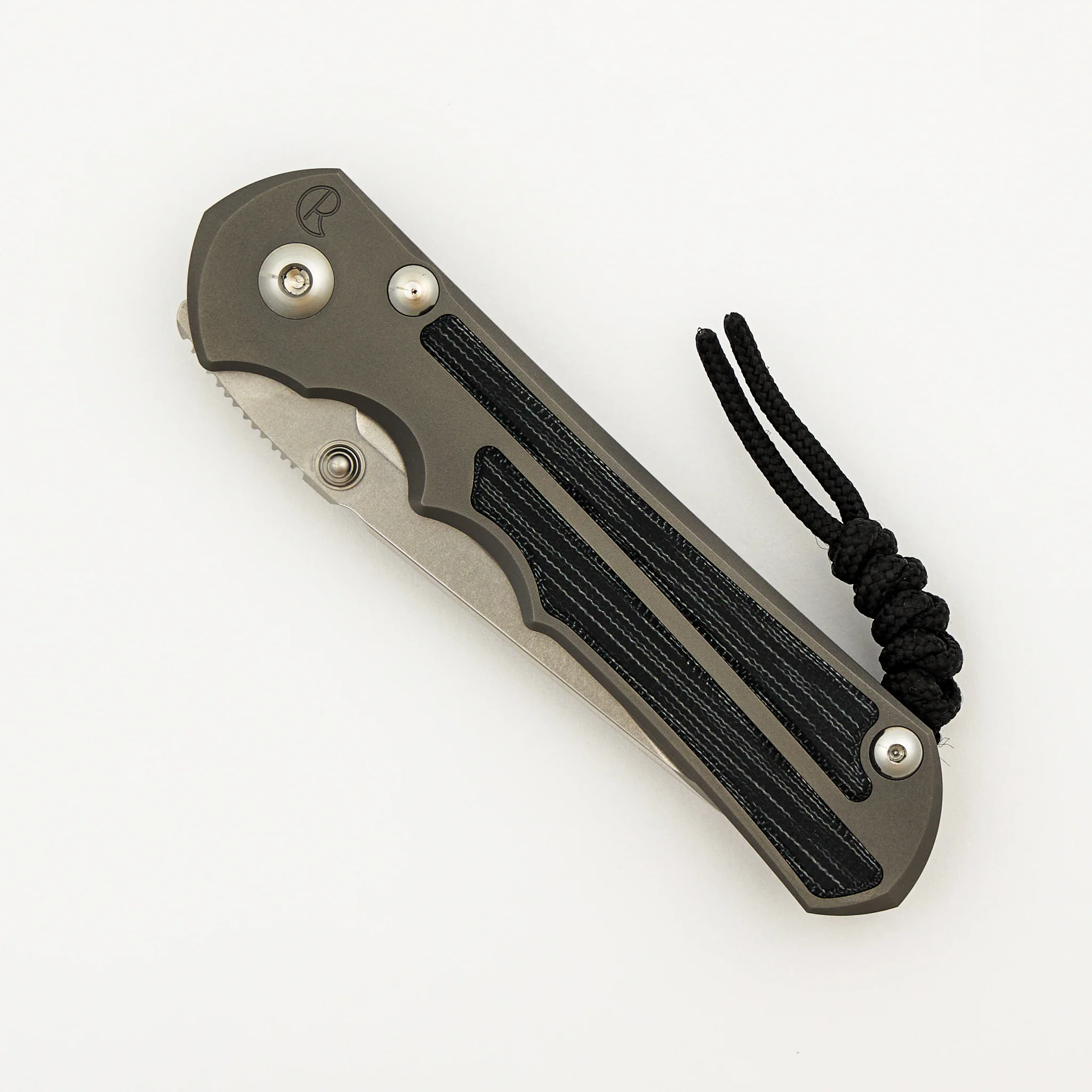 Large Inkosi - Insingo CPM MagnaCut Blade - Glass Blasted - Black Canvas Micarta Inlays - Image 3