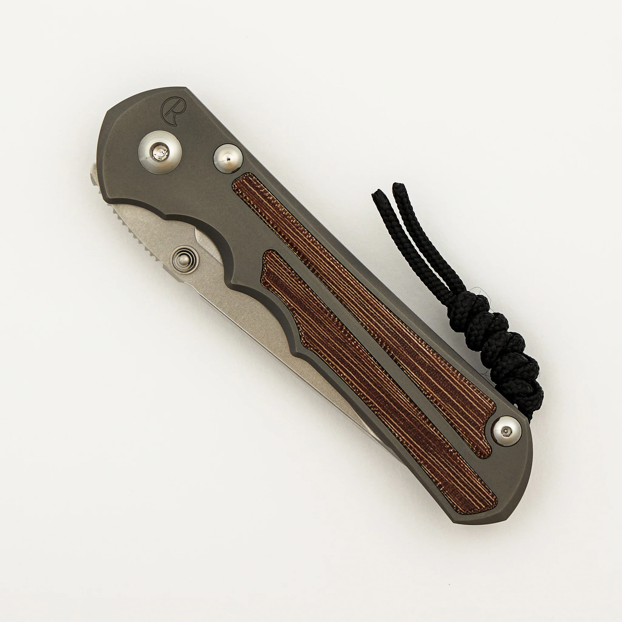 Large Inkosi - Insingo CPM MagnaCut Blade - Glass Blasted - Natural Canvas Micarta Inlays - Image 3