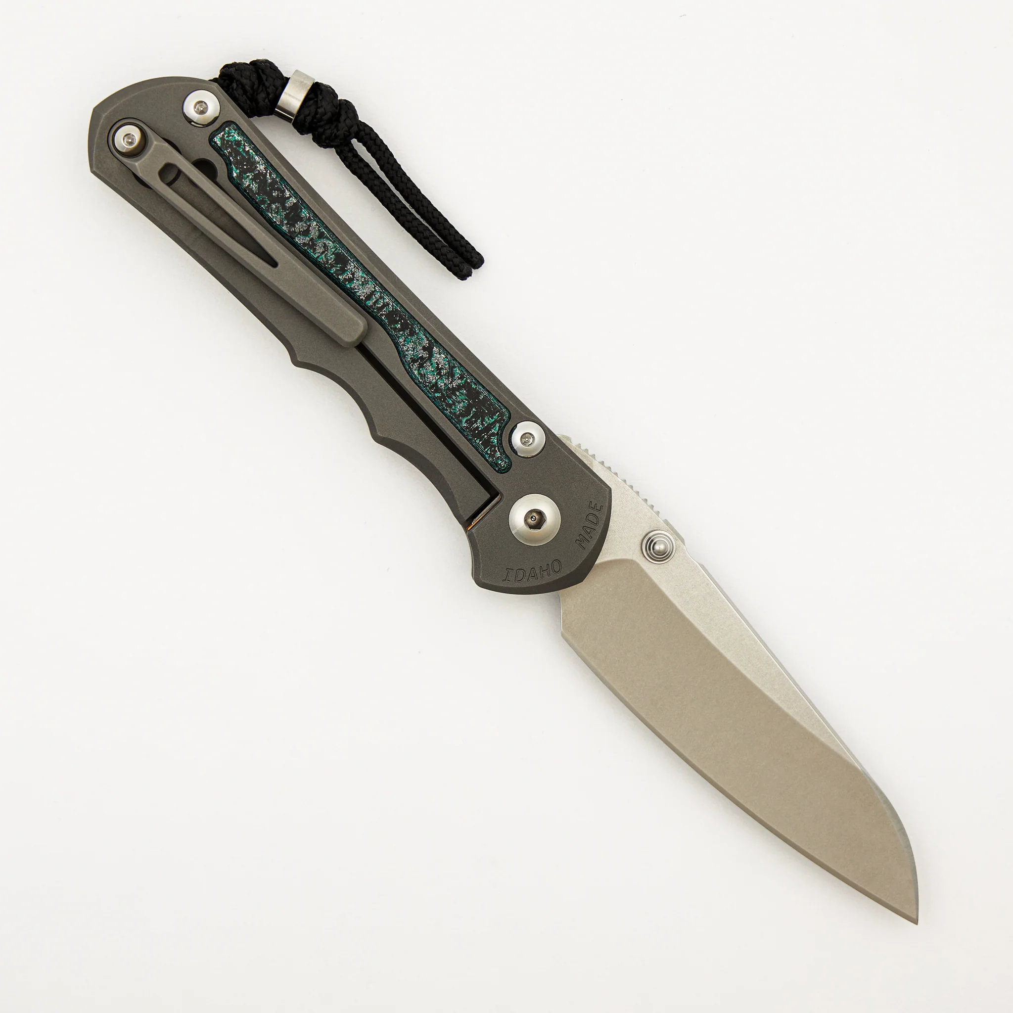 Large Inkosi - Teal Magnetic CarboTi Inlay - Insingo CPM MagnaCut Blade - MIM Clip - 2025 R1 Invitational - Image 2