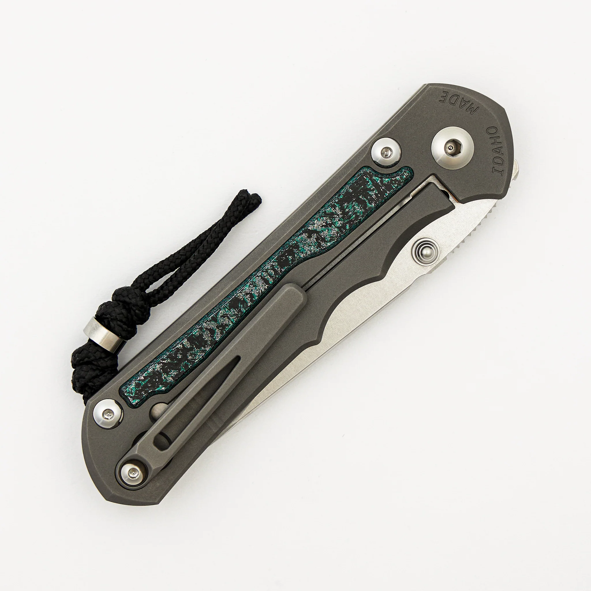 Large Inkosi - Teal Magnetic CarboTi Inlay - Insingo CPM MagnaCut Blade - MIM Clip - 2025 R1 Invitational - Image 4