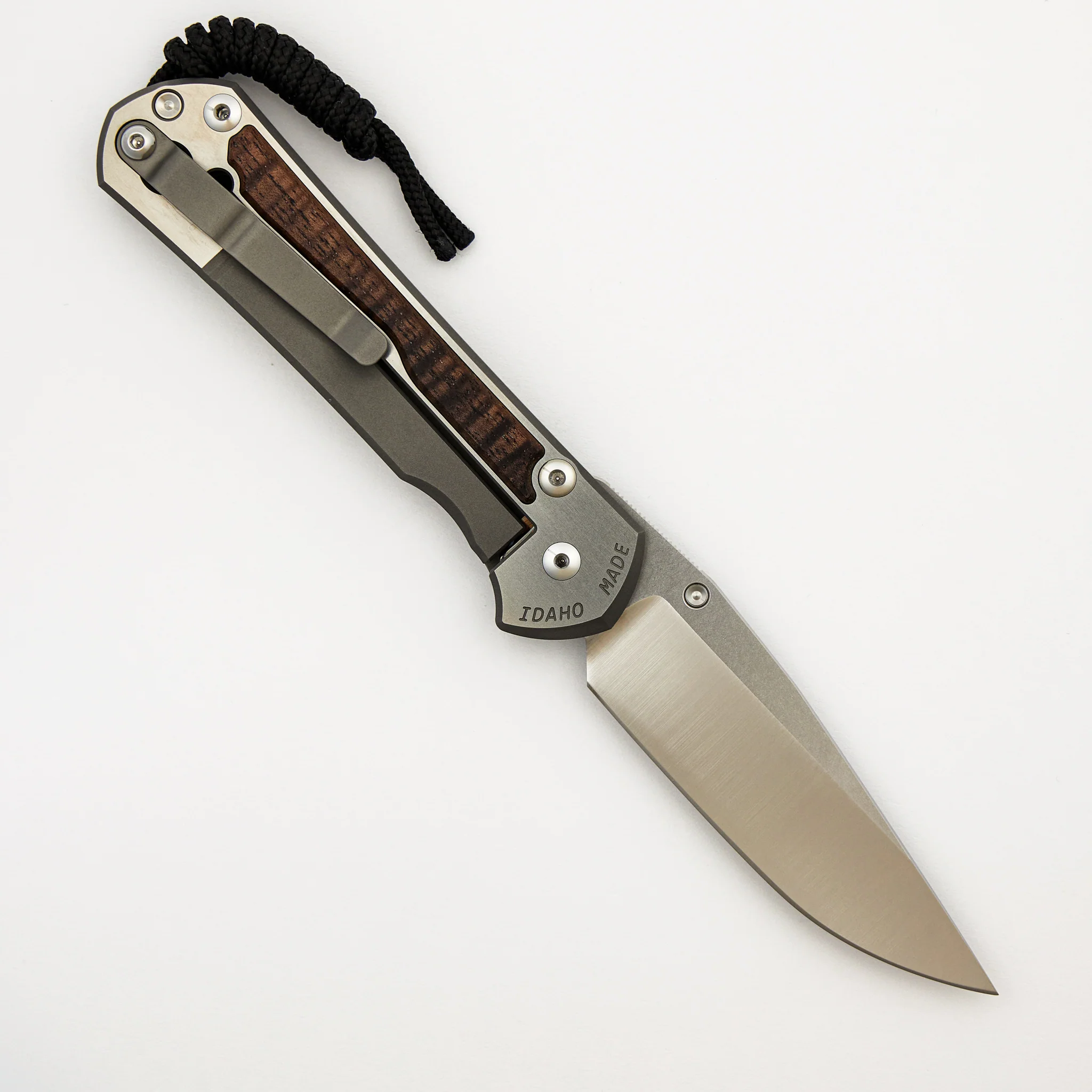 Large Sebenza 31 Annual 2025 - Koa Inlay - Polished Drop Point CPM MagnaCut Blade - Silver Single Thumb Lug - Image 2