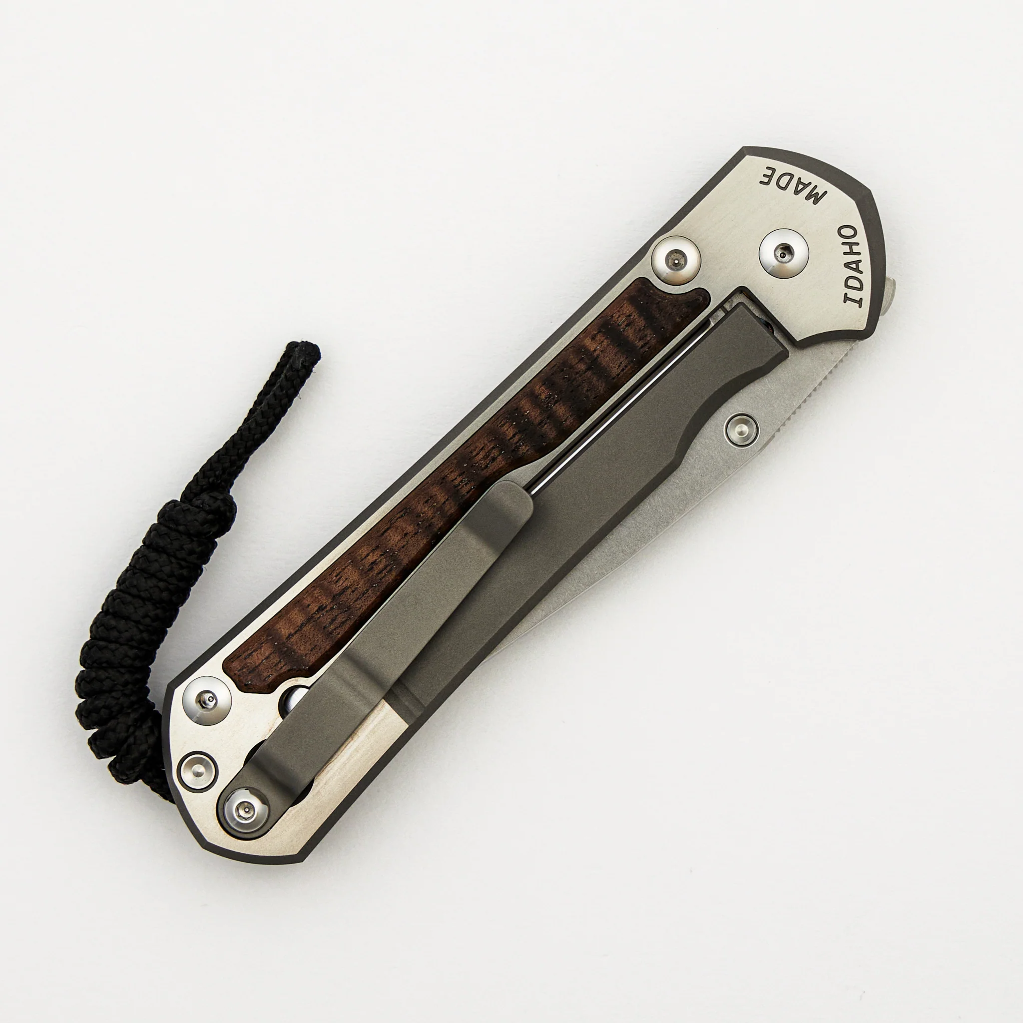 Large Sebenza 31 Annual 2025 - Koa Inlay - Polished Drop Point CPM MagnaCut Blade - Silver Single Thumb Lug - Image 4