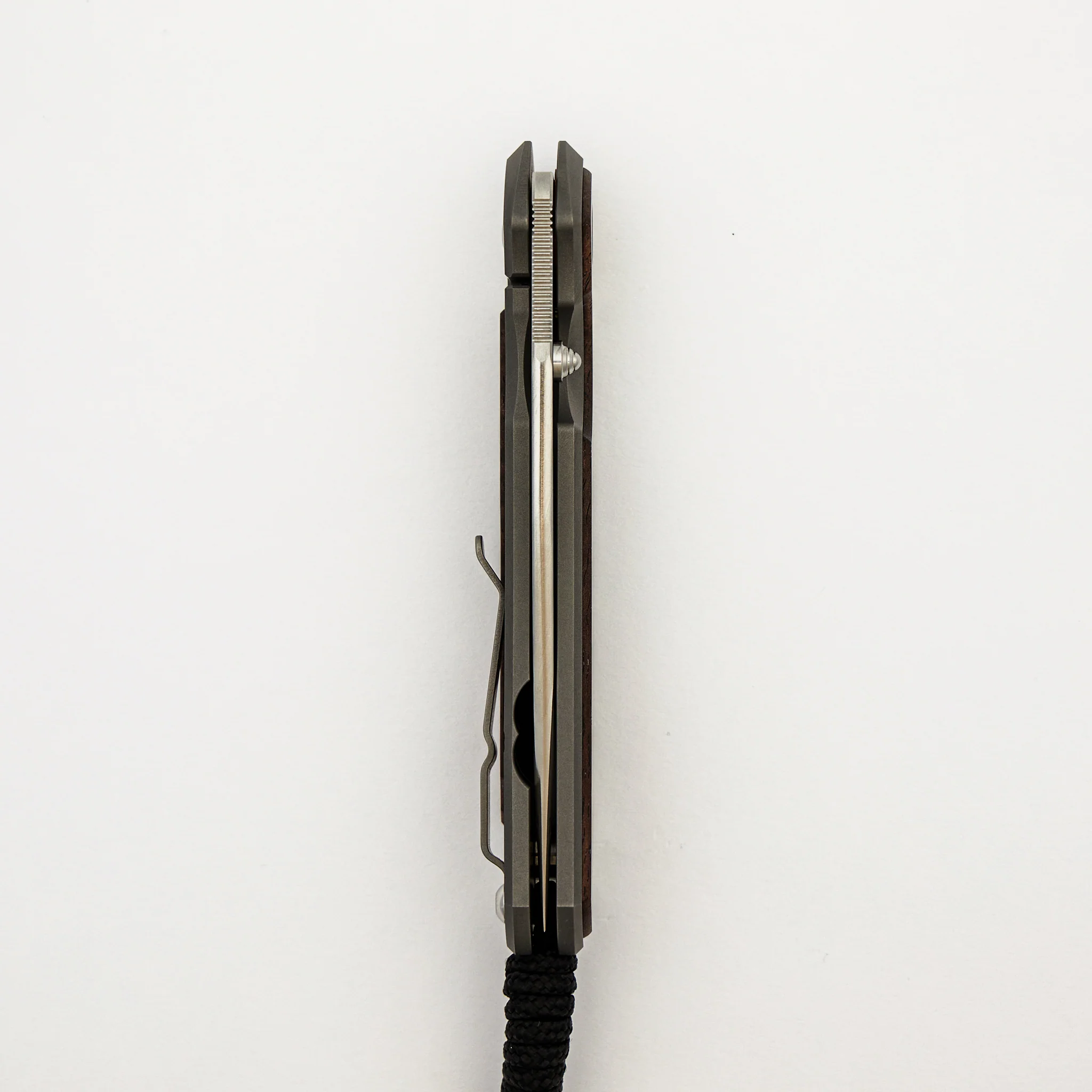 Large Sebenza 31 Annual 2025 - Koa Inlay - Polished Drop Point CPM MagnaCut Blade - Silver Single Thumb Lug - Image 5