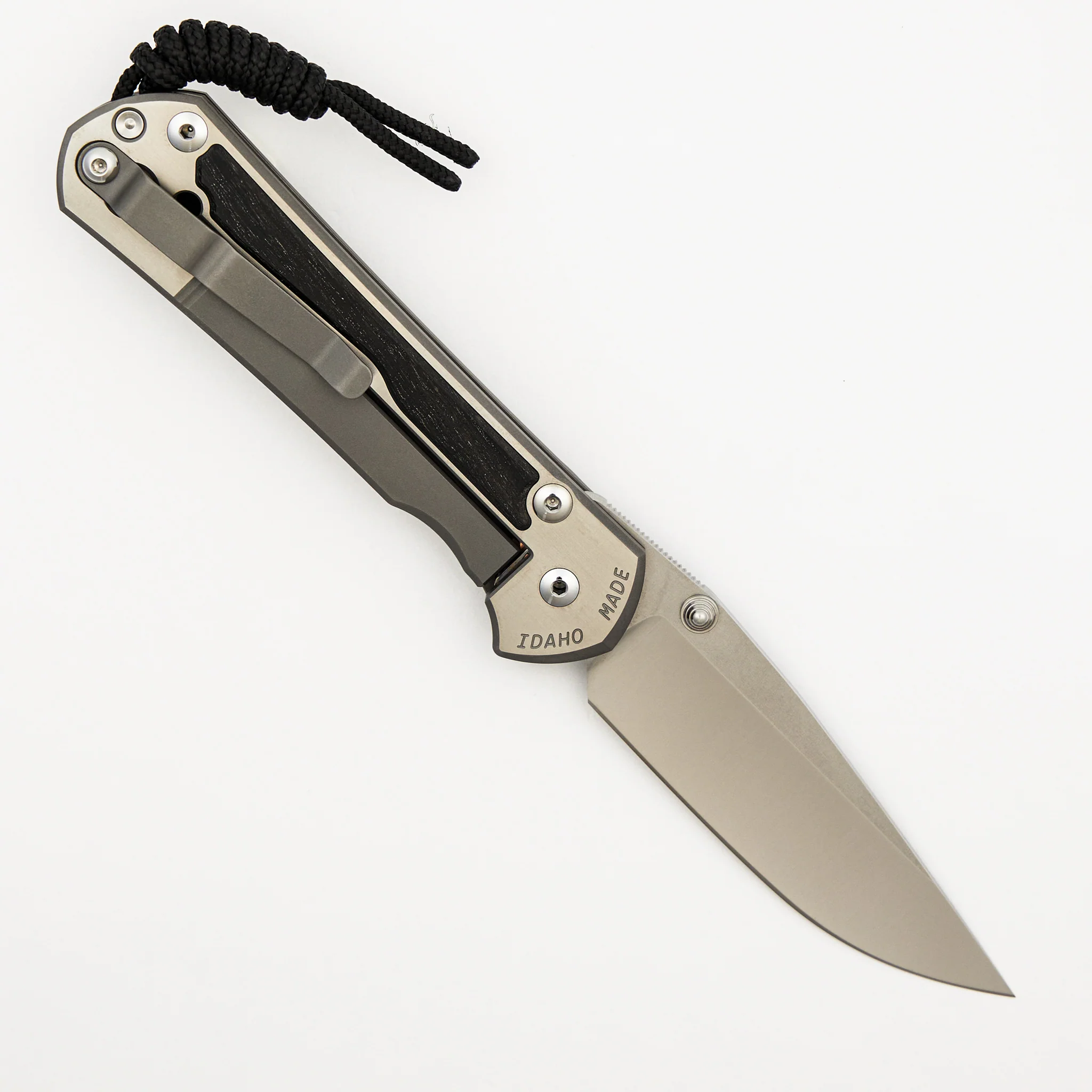 Large Sebenza 31 - Bog Oak Inlay - Polished Drop Point CPM MagnaCut Blade - Silver Double Thumb Lugs - Image 23