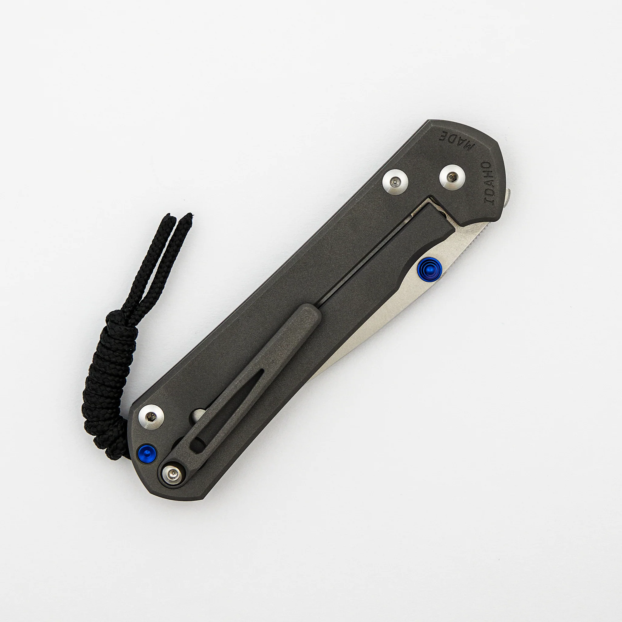 Large Sebenza 31 - Drop Point CPM MagnaCut Blade - MIM Clip - Blue Double Thumb Lugs - Image 4