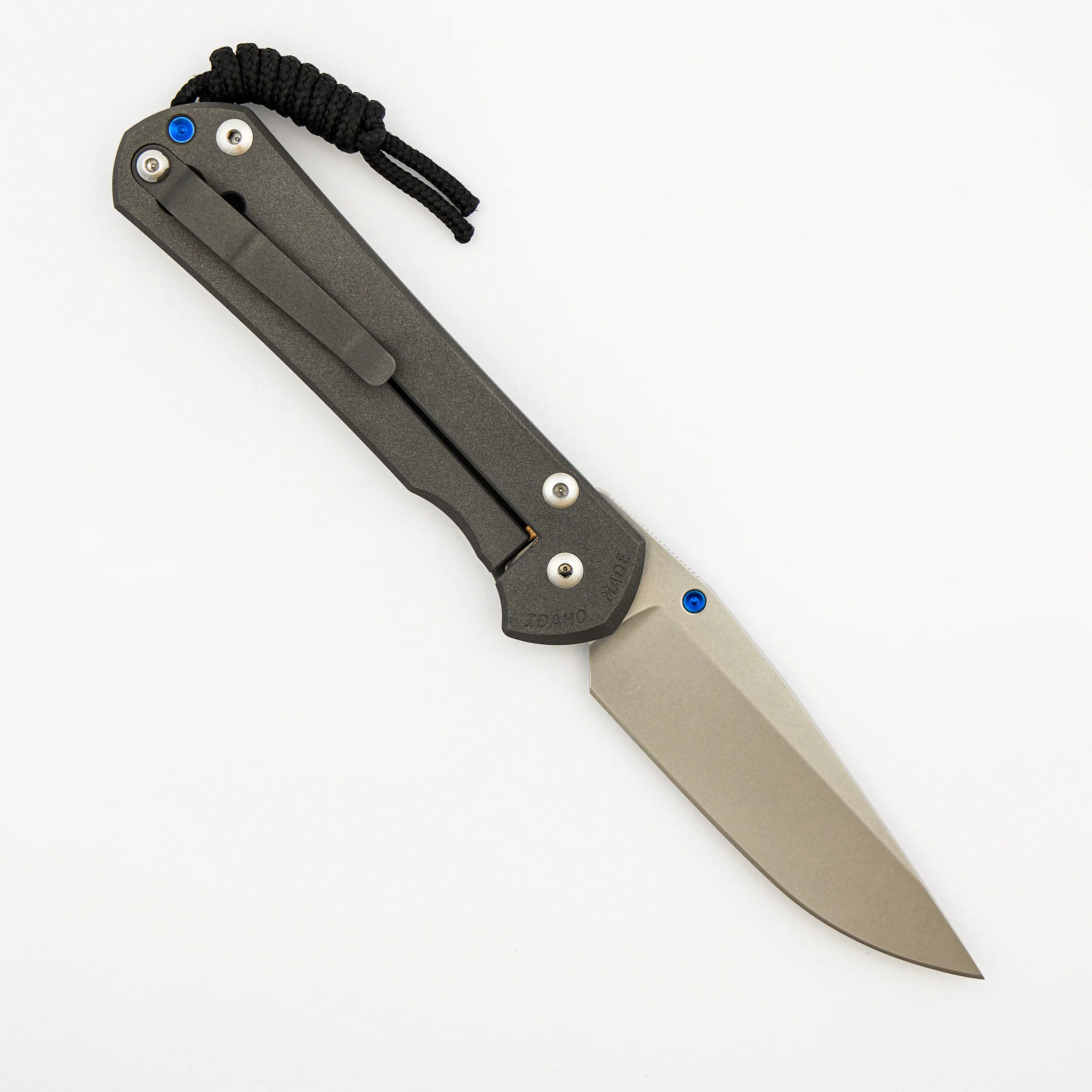 Large Sebenza 31 - Drop Point CPM MagnaCut Blade - Blue Single Thumb Lug - Image 2