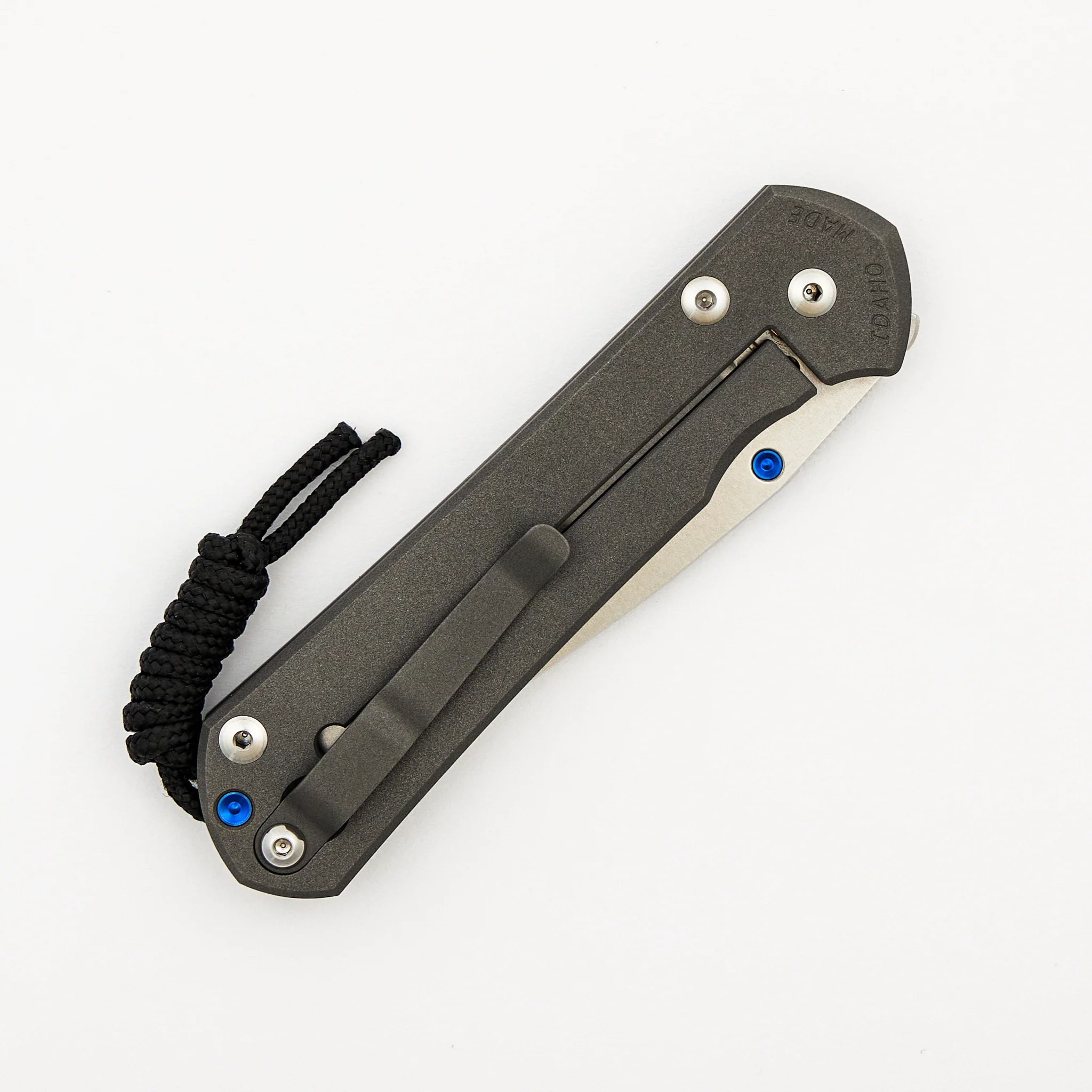 Large Sebenza 31 - Drop Point CPM MagnaCut Blade - Blue Single Thumb Lug - Image 4