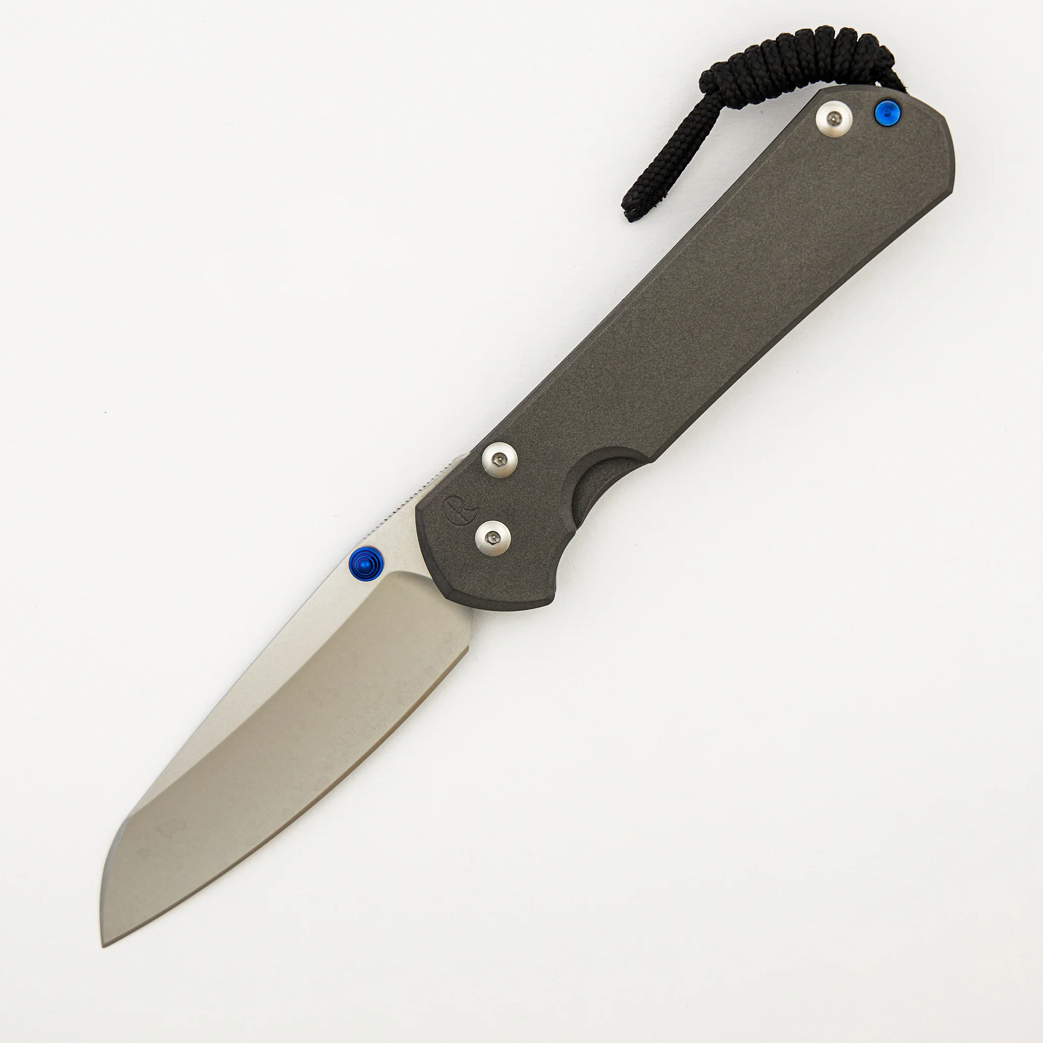 Large Sebenza 31 - Insingo CPM MagnaCut Blade - Blue Double Thumb Lugs