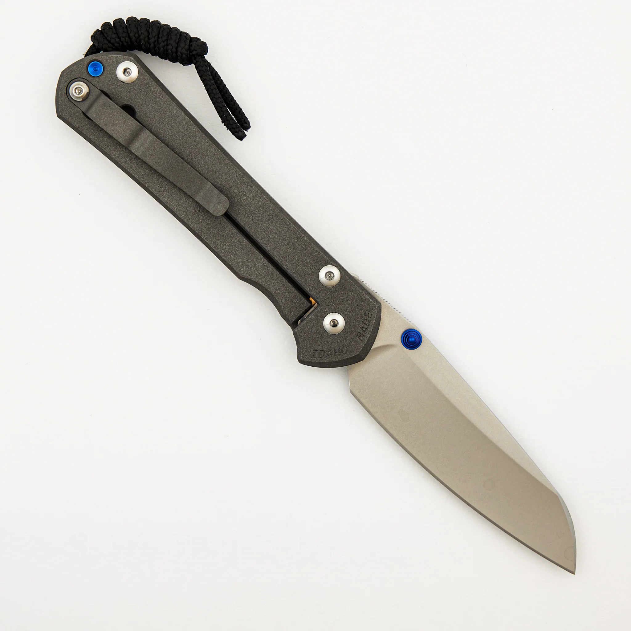 Large Sebenza 31 - Insingo CPM MagnaCut Blade - Blue Double Thumb Lugs - Image 2