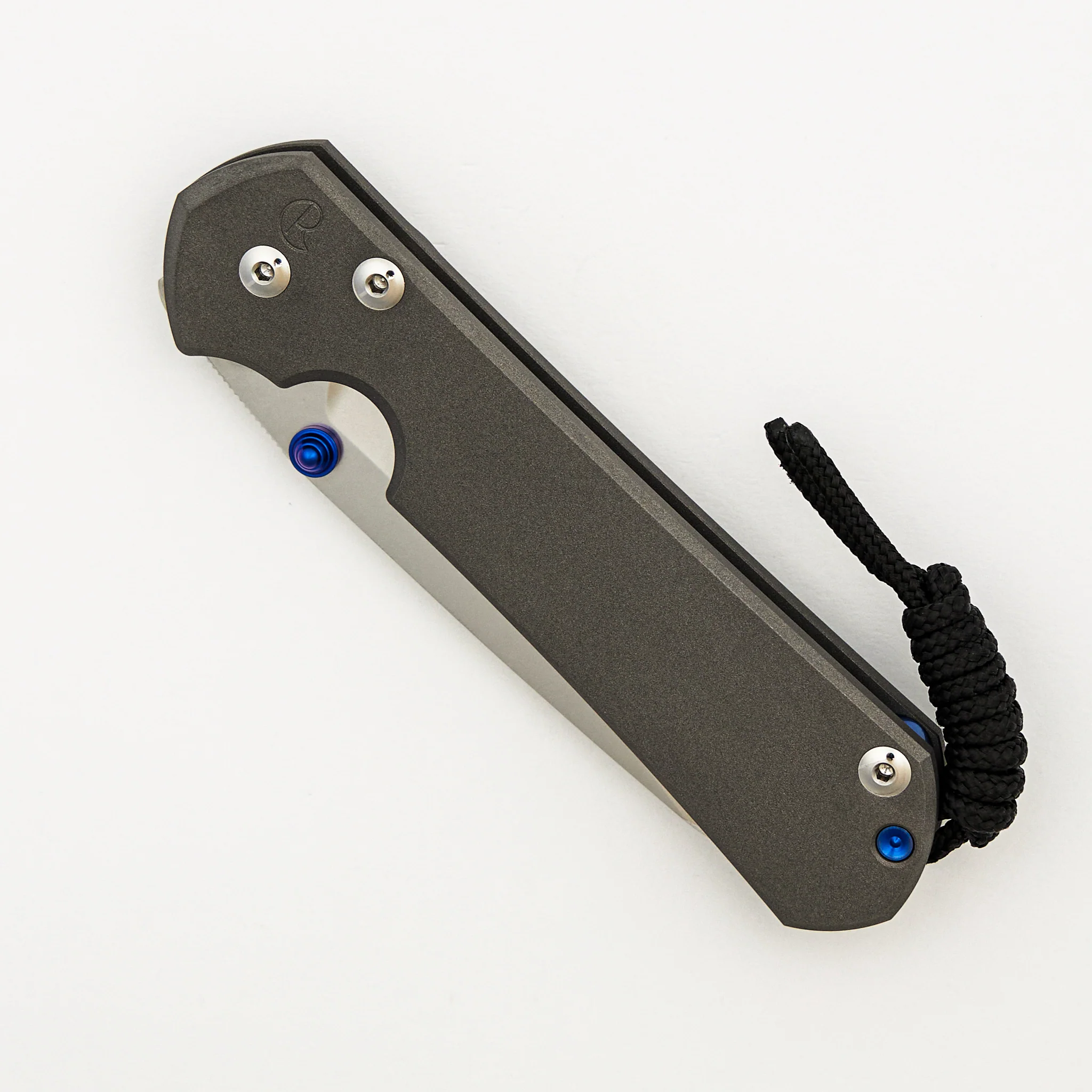Large Sebenza 31 - Insingo CPM MagnaCut Blade - Blue Double Thumb Lugs - Image 3