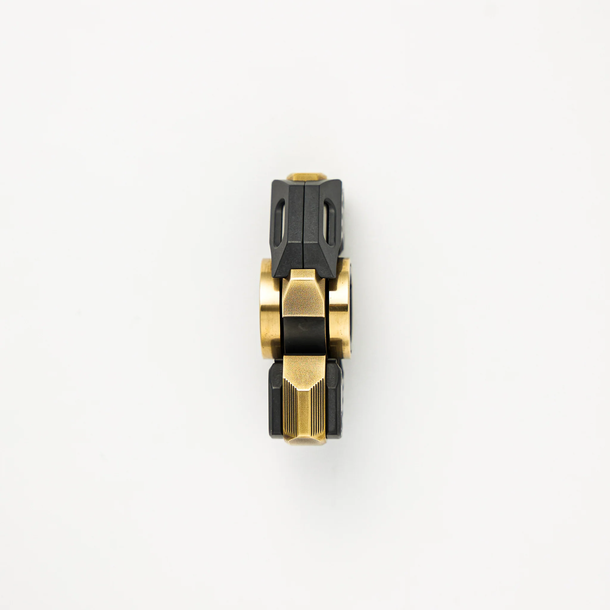 Bit 09 Fidget Spinner - 2 Fin - Brass/Zirconium - Image 4