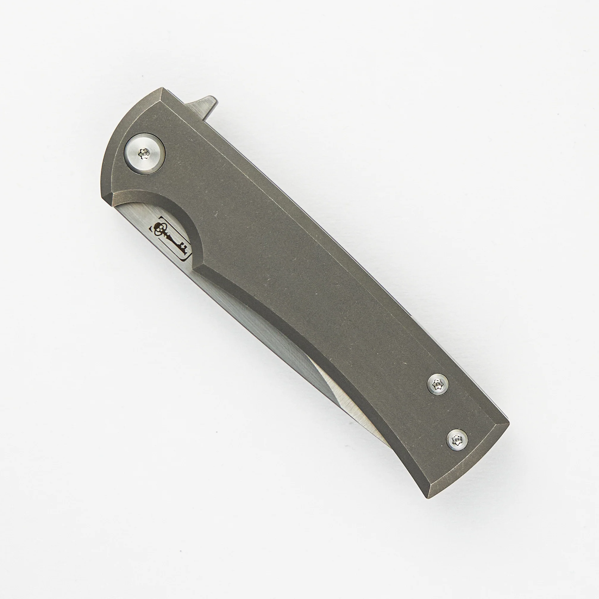 LIBERATION STREET FLIPPER – TITANIUM HANDLE – DROP POINT M390 BLADE - Image 3