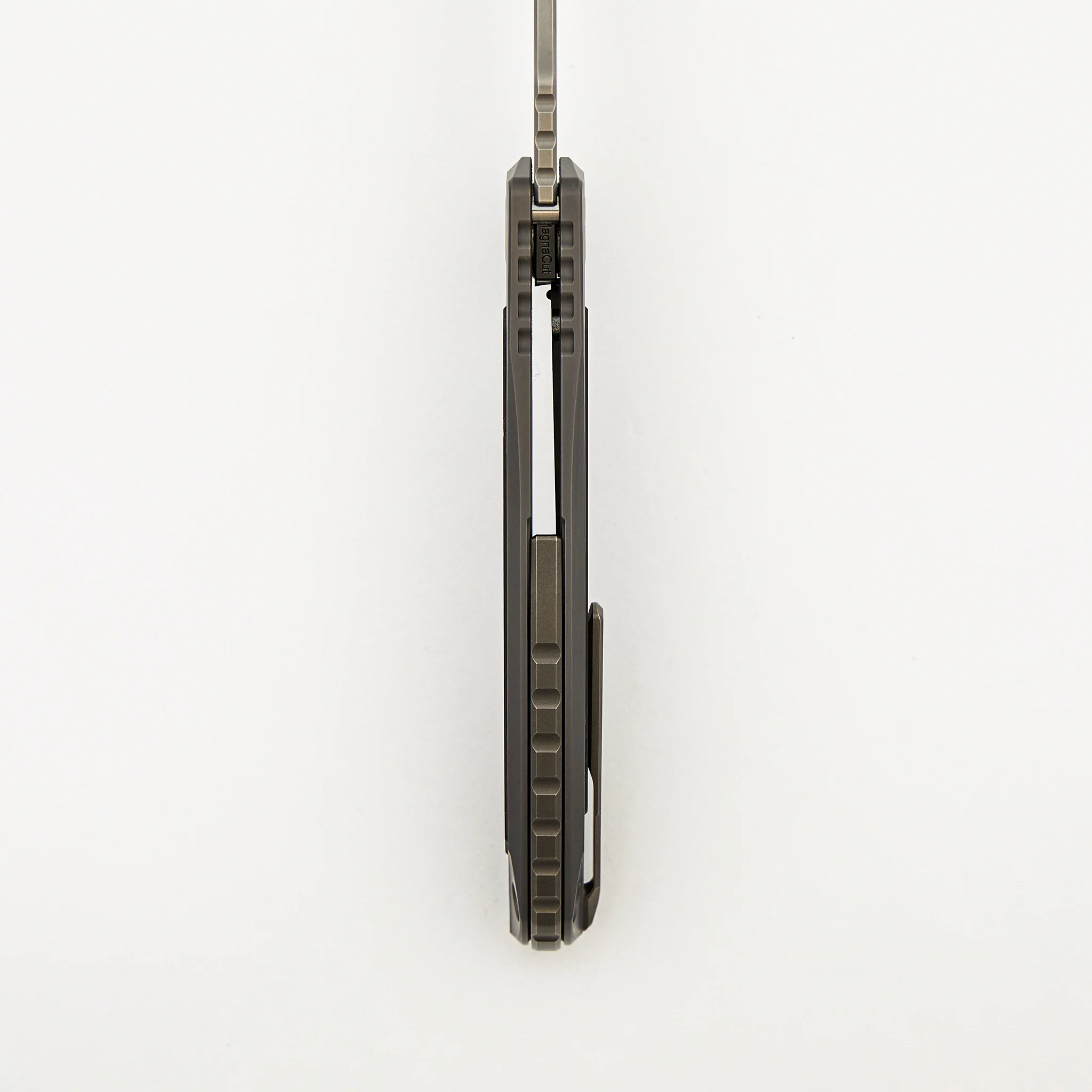"Limited Edition" Molten Overkill - MagnaCut Blade - Titanium Handle W/ Lava & Ash CarboTi Inlays - SRRBS (RJ Martin Design) - Image 7