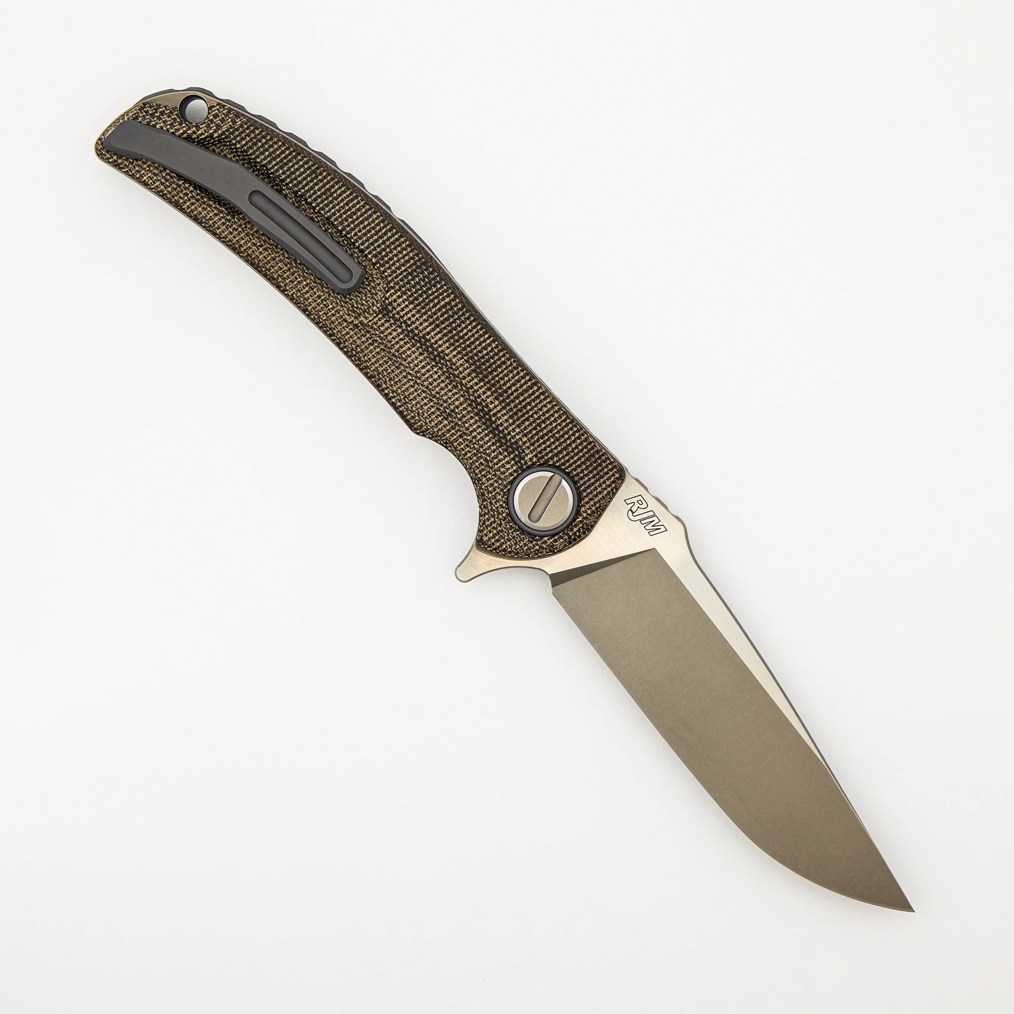 "Limited Edition" Soft Overkill - M398 Blade - Green Canvas Micarta Handle - RBS (RJ Martin Design) - Image 2