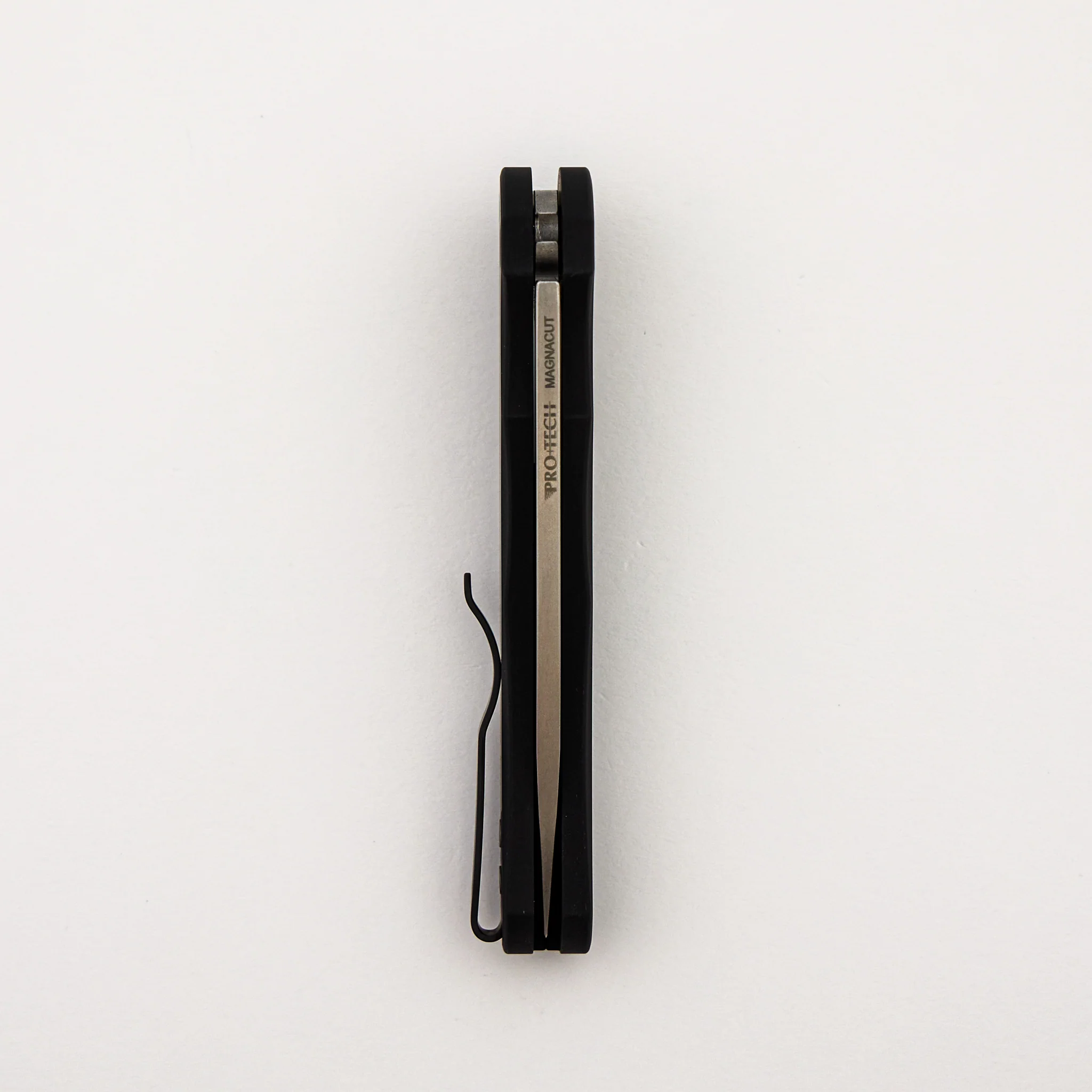 Malibu Flipper – 5301 - Solid Black Aluminum Handle - Stonewash MagnaCut Wharncliffe Blade - Image 5