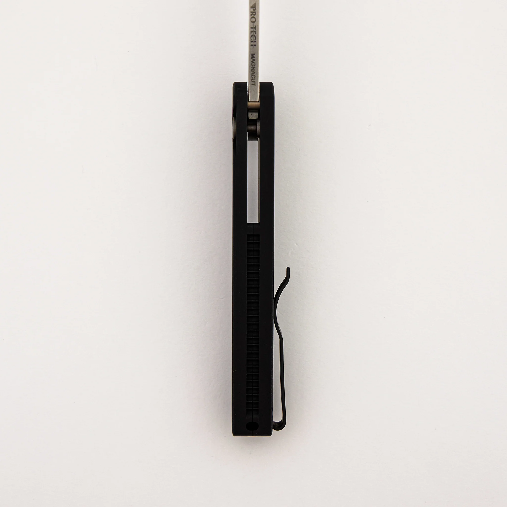 Malibu Flipper – 5301 - Solid Black Aluminum Handle - Stonewash MagnaCut Wharncliffe Blade - Image 7