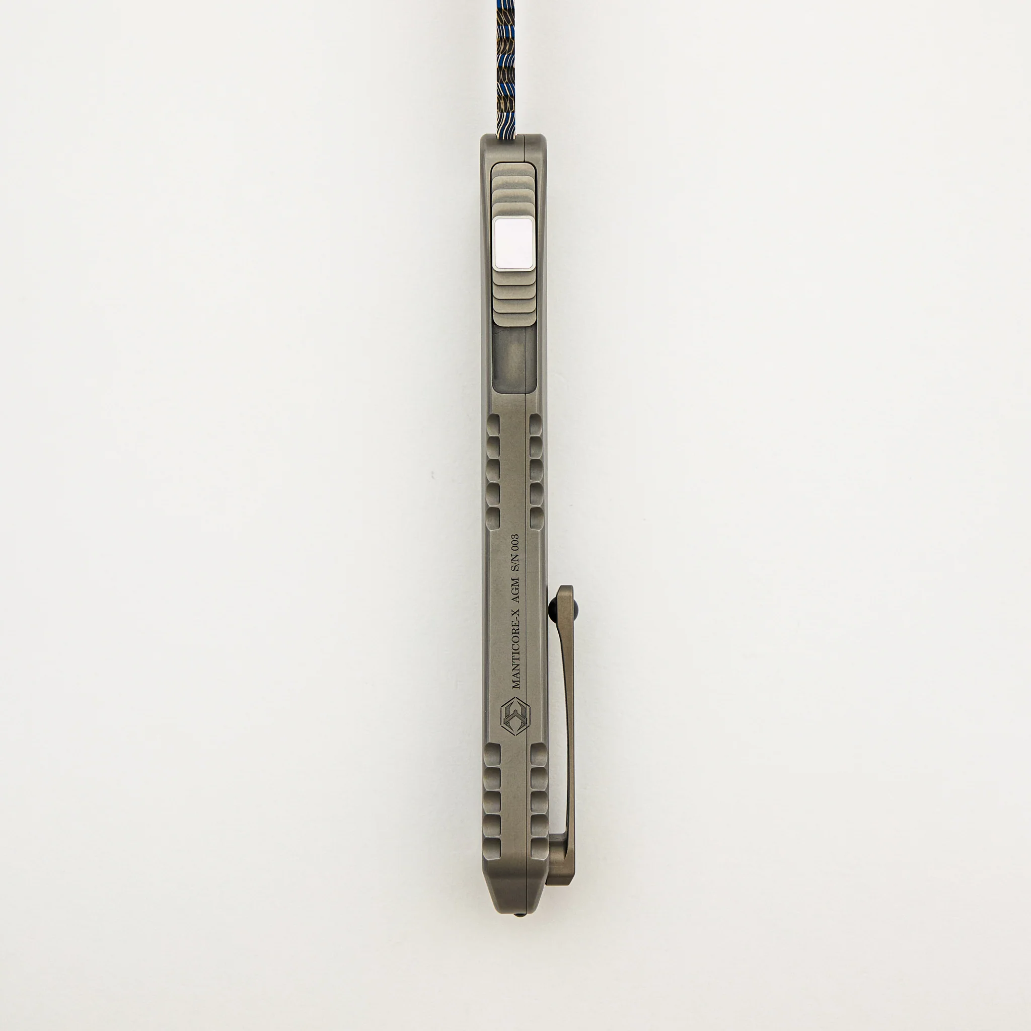Manticore X - Blued T/E VF Spirograph - Stainless Steel Chassis W/ MOP Inlays - MOP Inlaid Button S/N 003 - Image 5