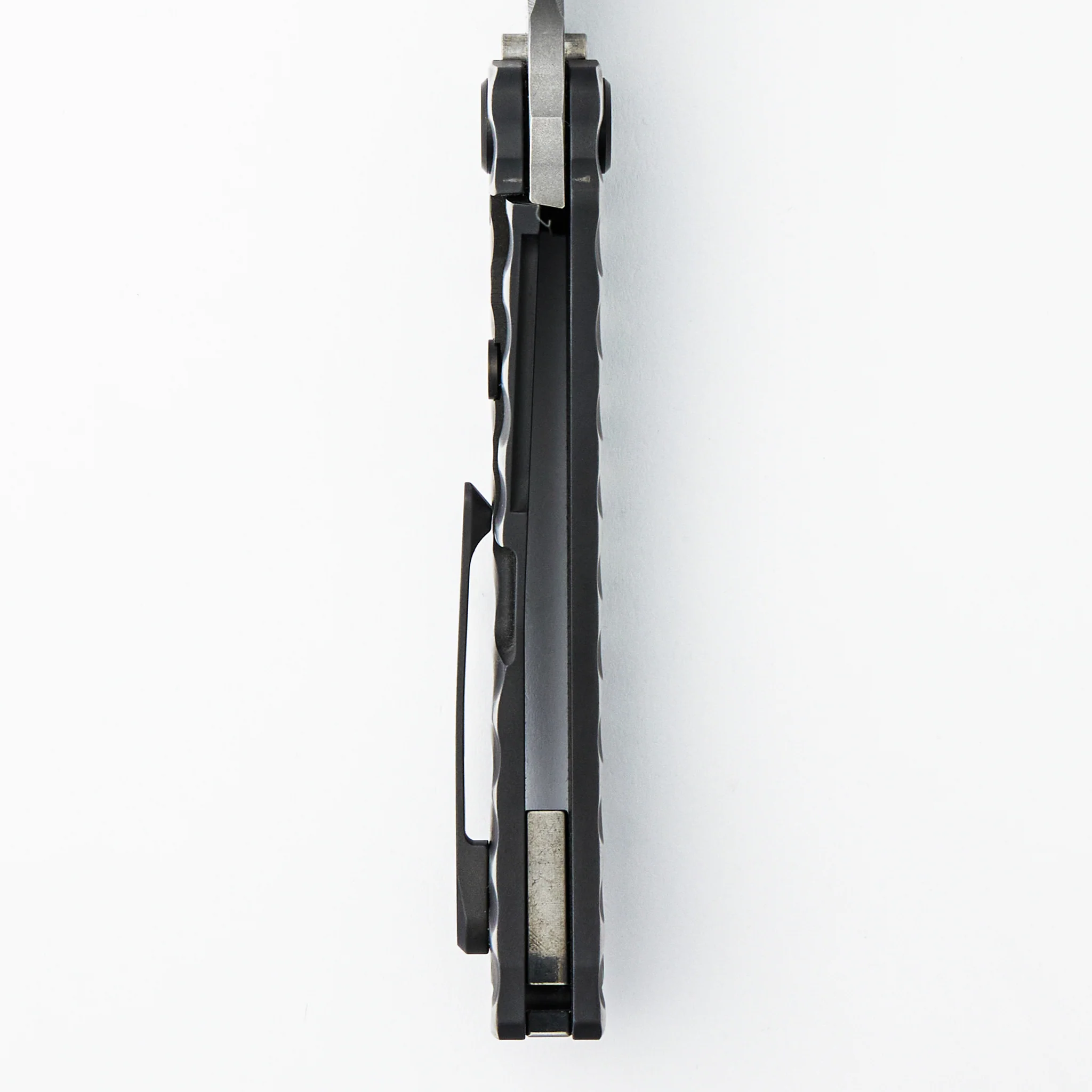 Marauder-H - "Old School" Tumbled Tanto - MagnaCut - Black w/ Silver "Tear Drops" - Image 6