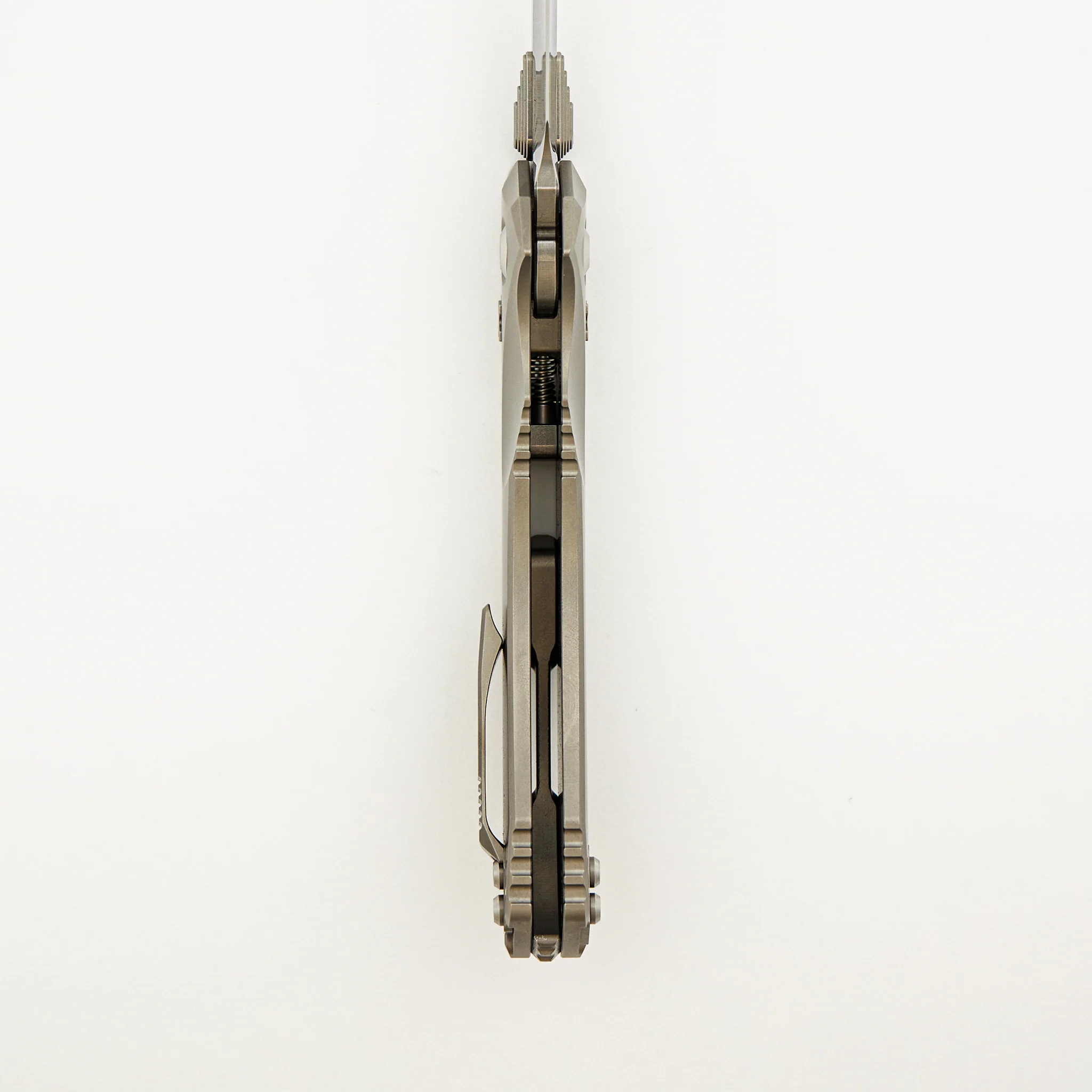 Marfione Custom Knives Amphibian - Mirror Polish - Double Vapor Blast Titanium - Image 6