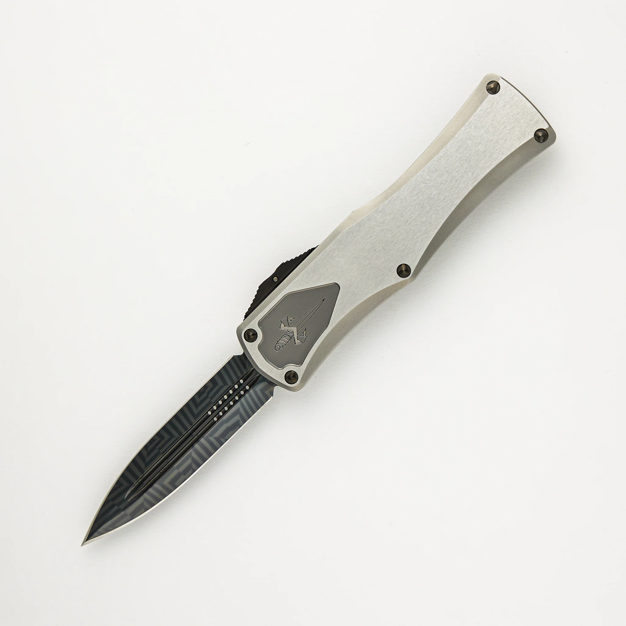 Marfione Custom Knives Hera - D/E Hot Blued Mosaic Blade - S/N 032