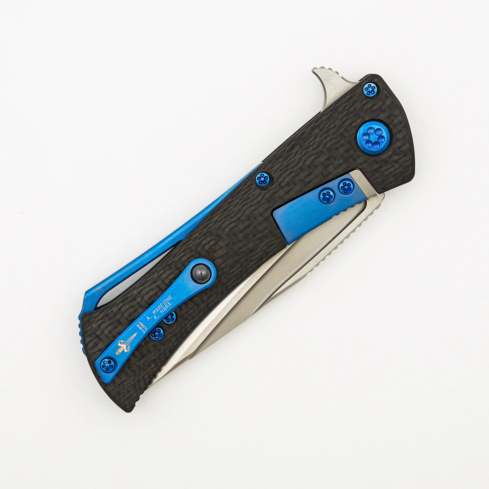 Marfione Custom Knives / Koji Hara Collaboration Closer - Hand Rubbed Satin Elmax - Image 4