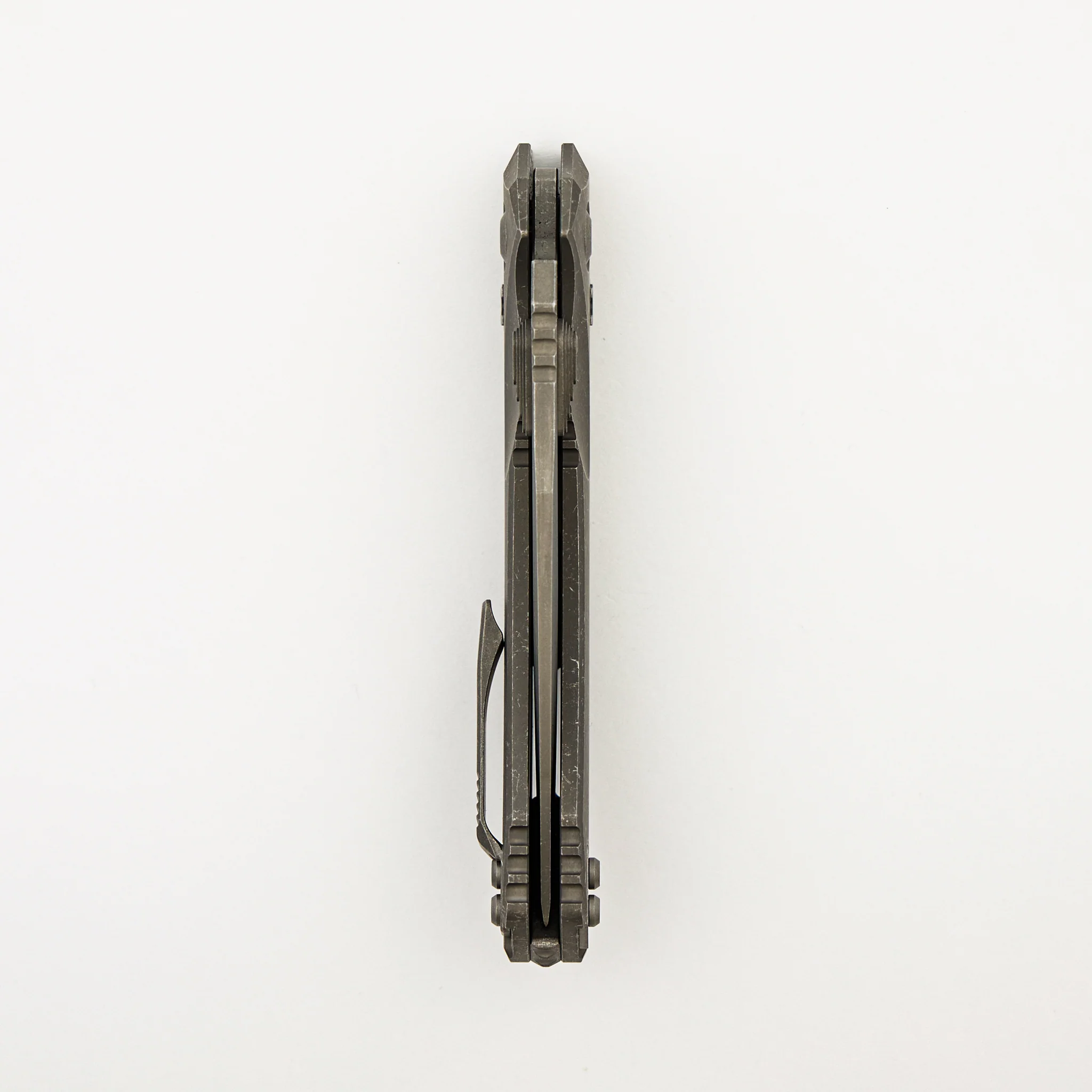 "Marfione Select" Amphibian - RAM-LOK Partial Serrated Apocalyptic Finish Slab Side Titanium 137RL-11APMS1 - Image 5