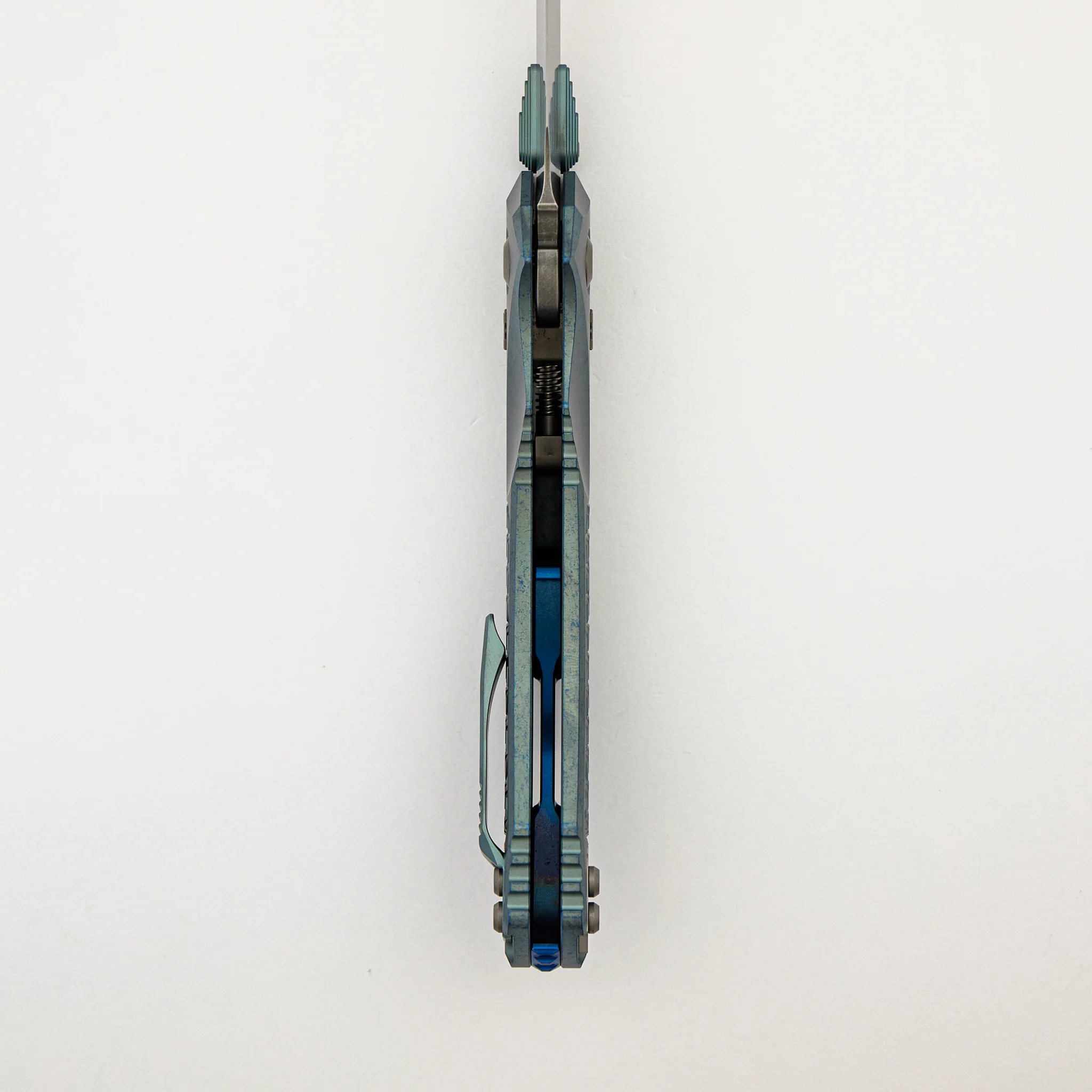 "Marfione Select" Amphibian - RAM-LOK Stonewash Finish Ice Blue Anodized Frag Pattern Titanium w/ Blue Titanium Accent 137RL-10FRMS6 - Image 6