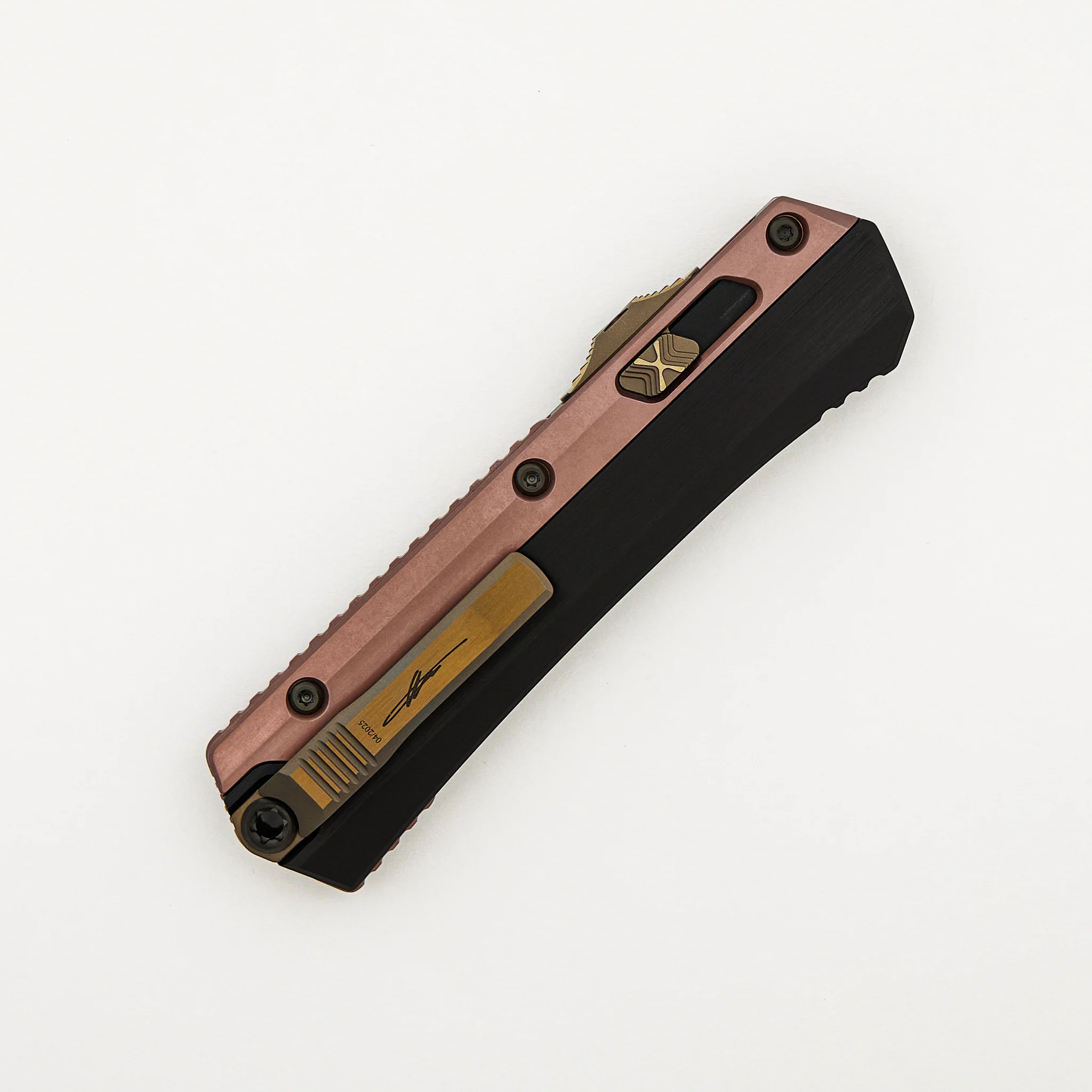 "Marfione Select" Glykon - Bayonet Baker Forge Coppermai - Hefted Alloy w/ Rose Gold PVD Accents - DLC Hard Cut w/ Bronze Ti Accent - Image 4
